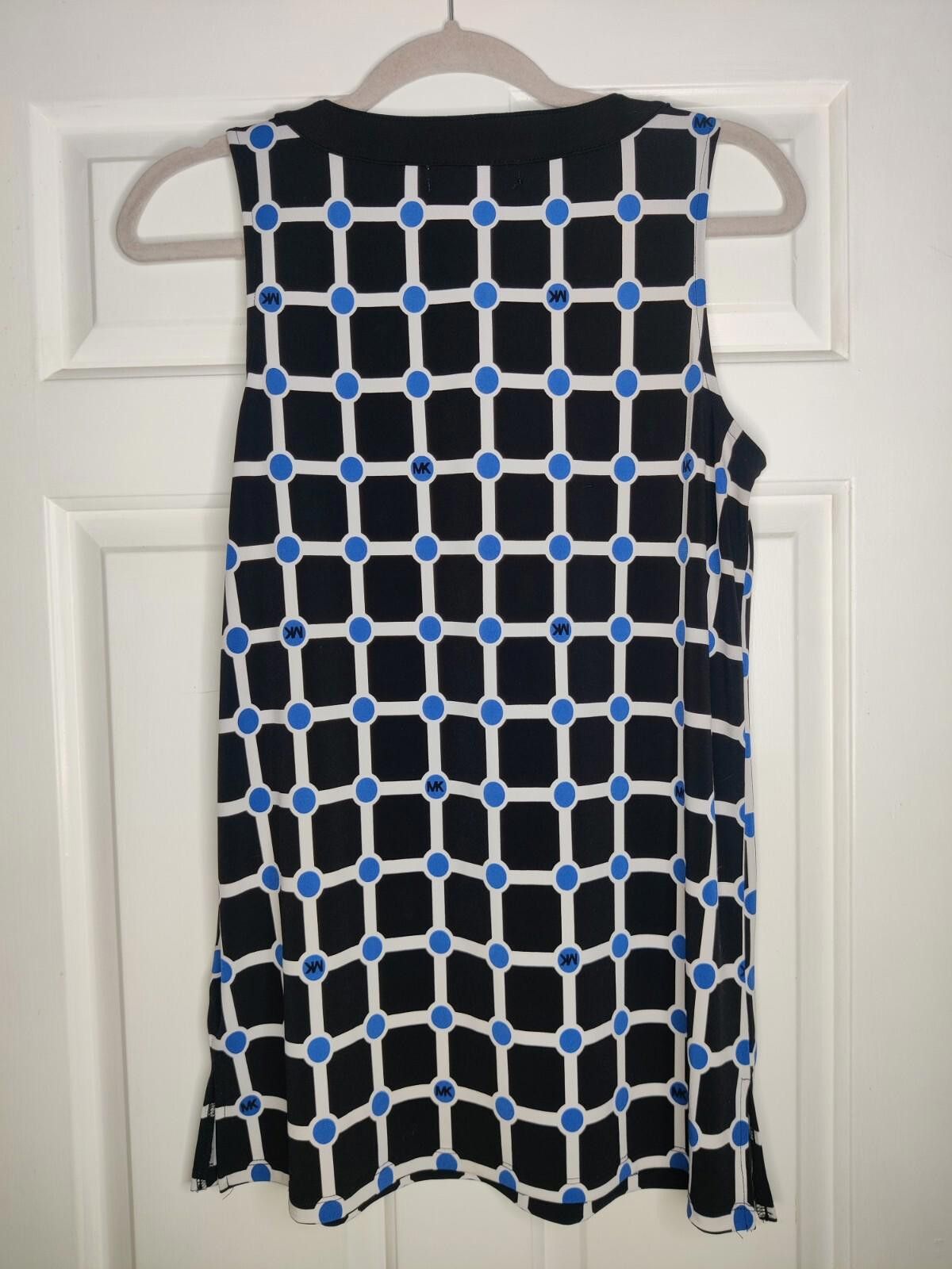 Michael Kors Michael Kors Blouse Size Small S Sleeveless Geometric Black Size S / US 4 / IT 40 - 5 Thumbnail