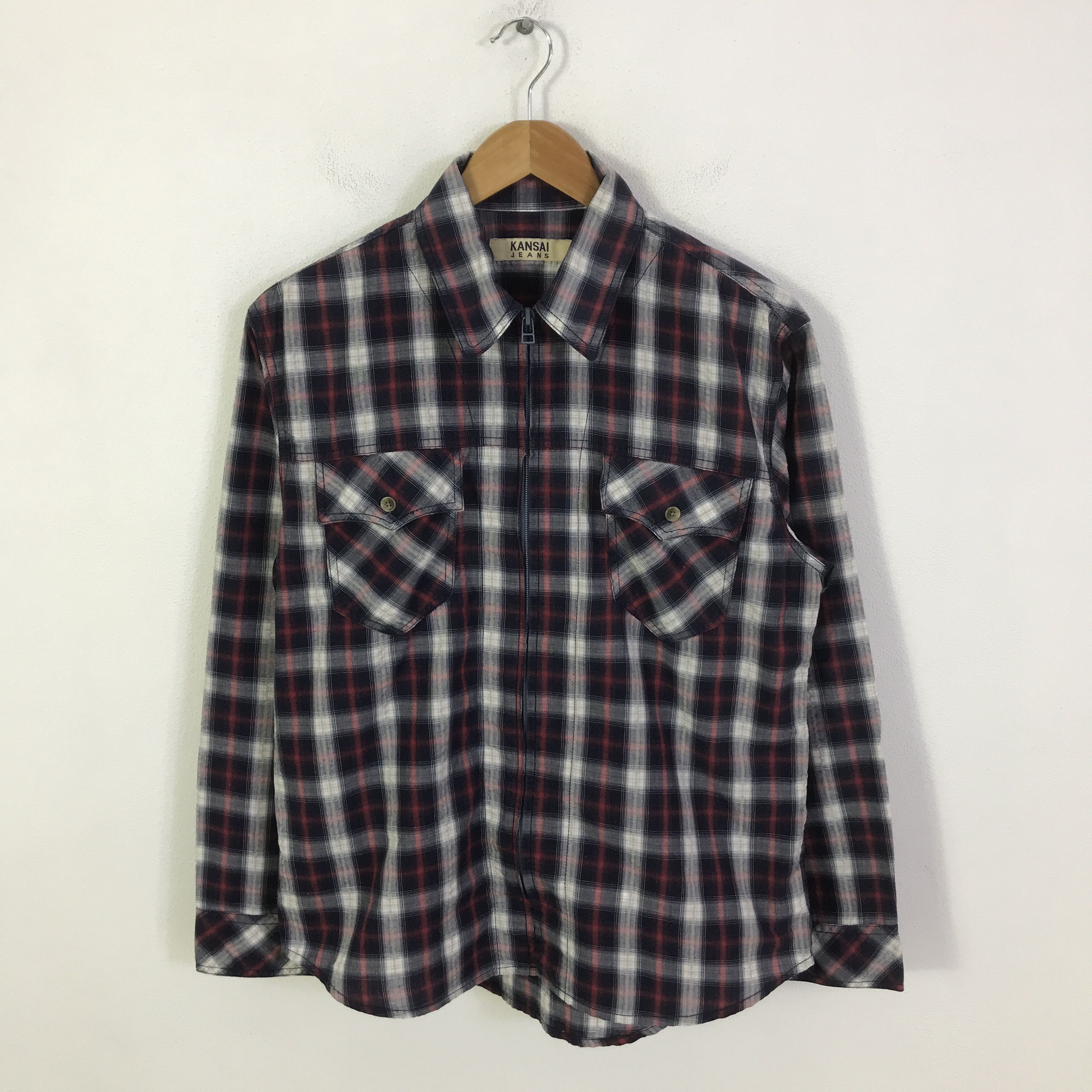 Kansai Yamamoto kansai yamamoto Flannel zipper jacket K109B1 Size US M / EU 48-50 / 2 - 1 Thumbnail