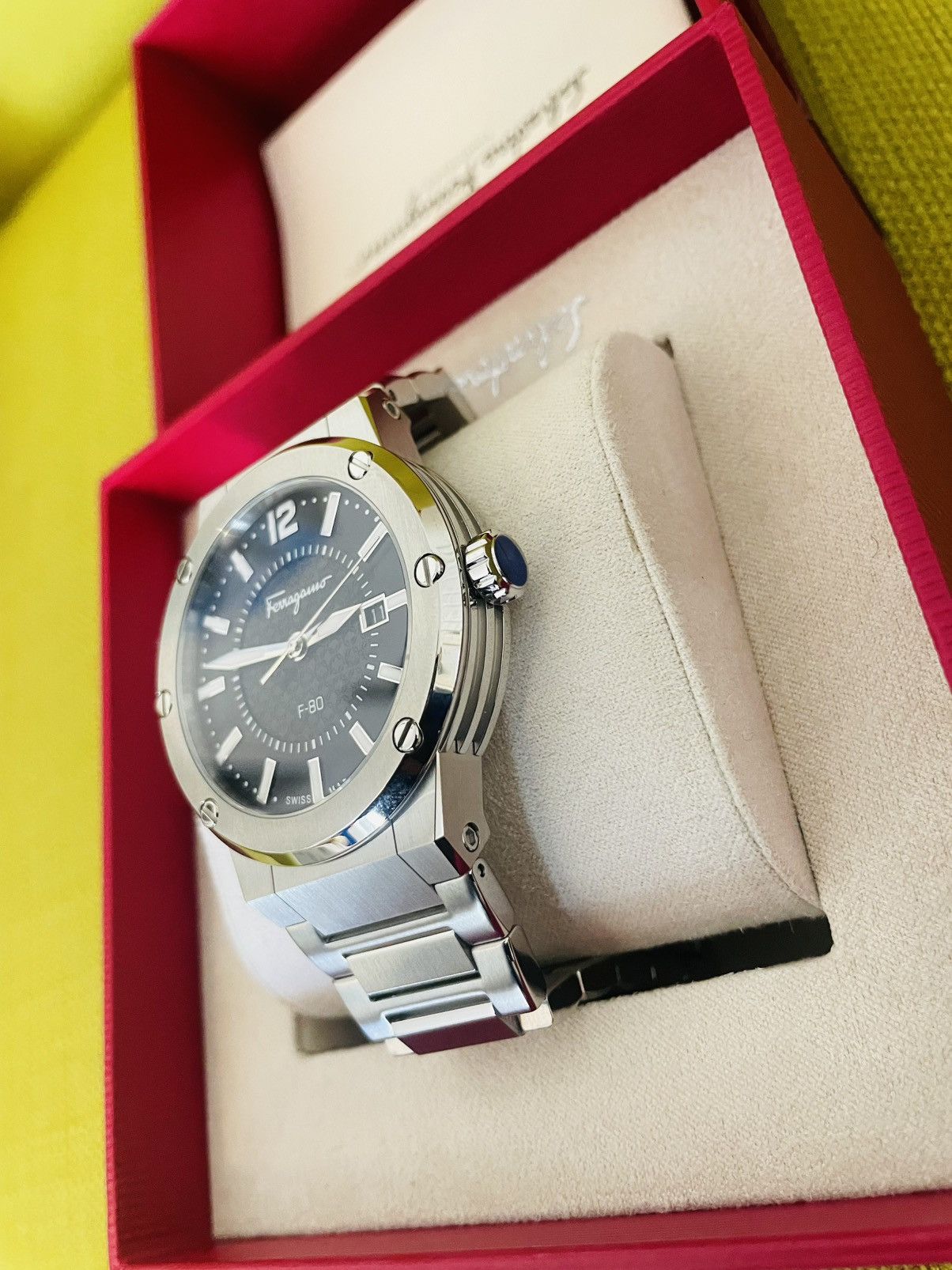Salvatore Ferragamo Salvatore Ferragamo Silver Men's Steel Bracelet Watch Size ONE SIZE - 9 Thumbnail