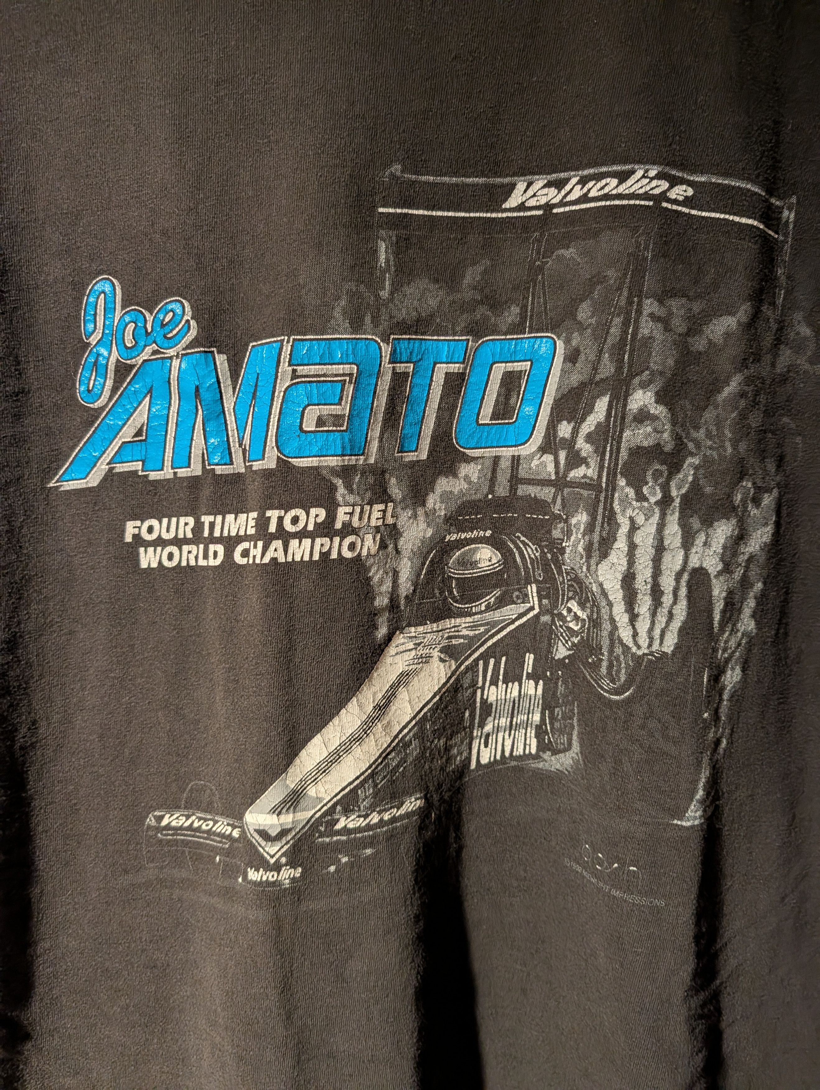 NASCAR Vintage 1992 Joe Amato World Champion Valvoline T-Shirt Size US XL / EU 56 / 4 - 2 Thumbnail