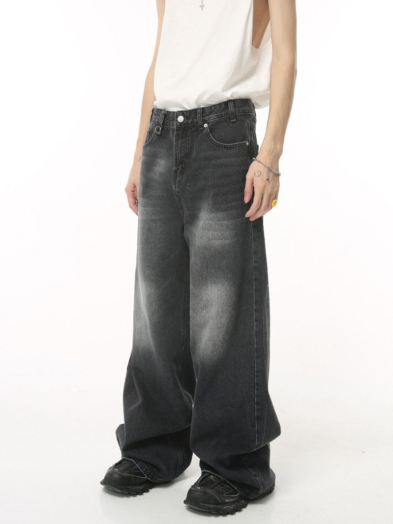 Japanese Brand × Jean Retro loose wide leg high street jeans Size US 32 / EU 48 - 2 Thumbnail
