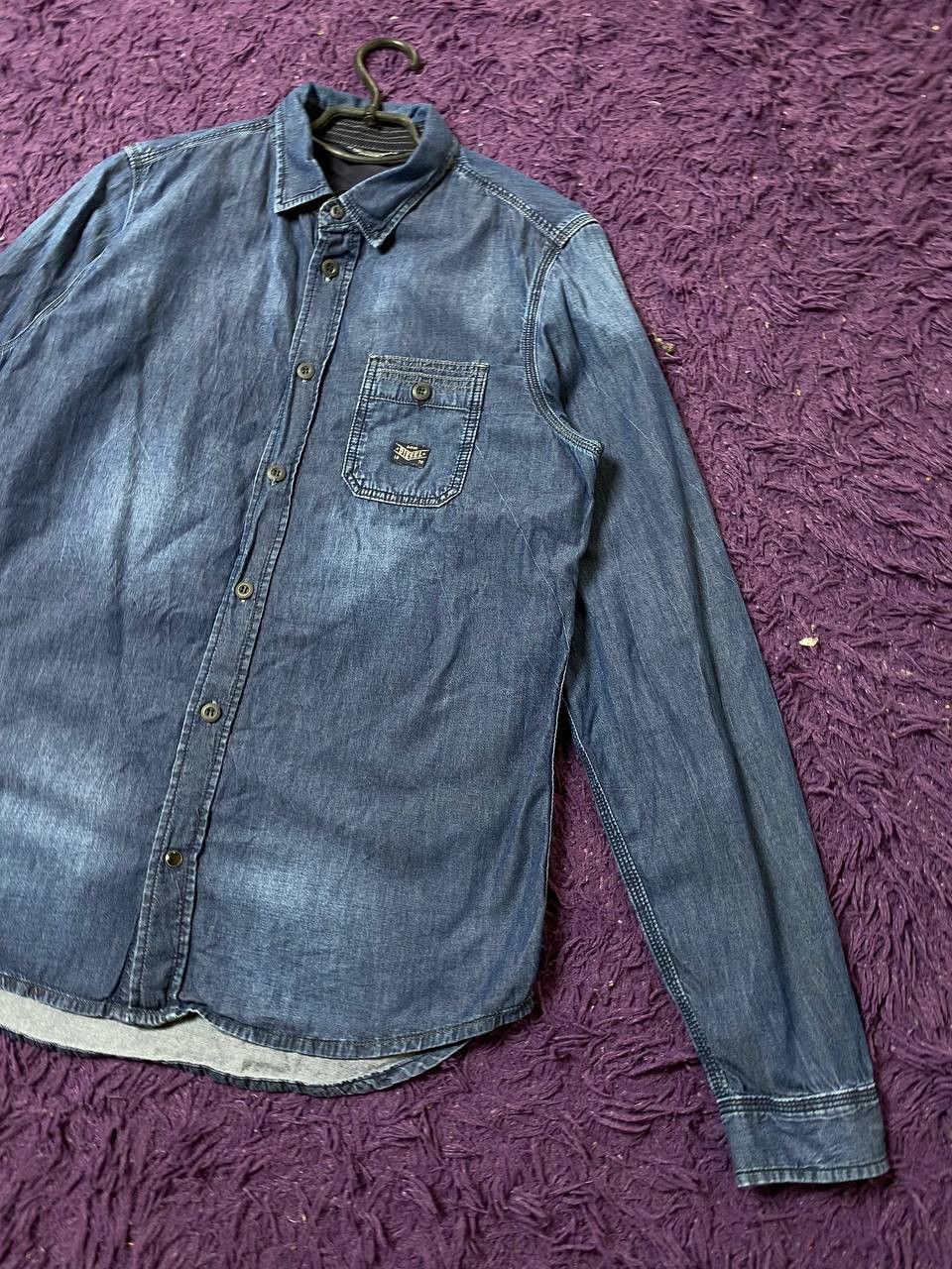 Diesel Vintage Diesel Streetwear Denim Button Up Shirt Size L Size US L / EU 52-54 / 3 - 7 Thumbnail