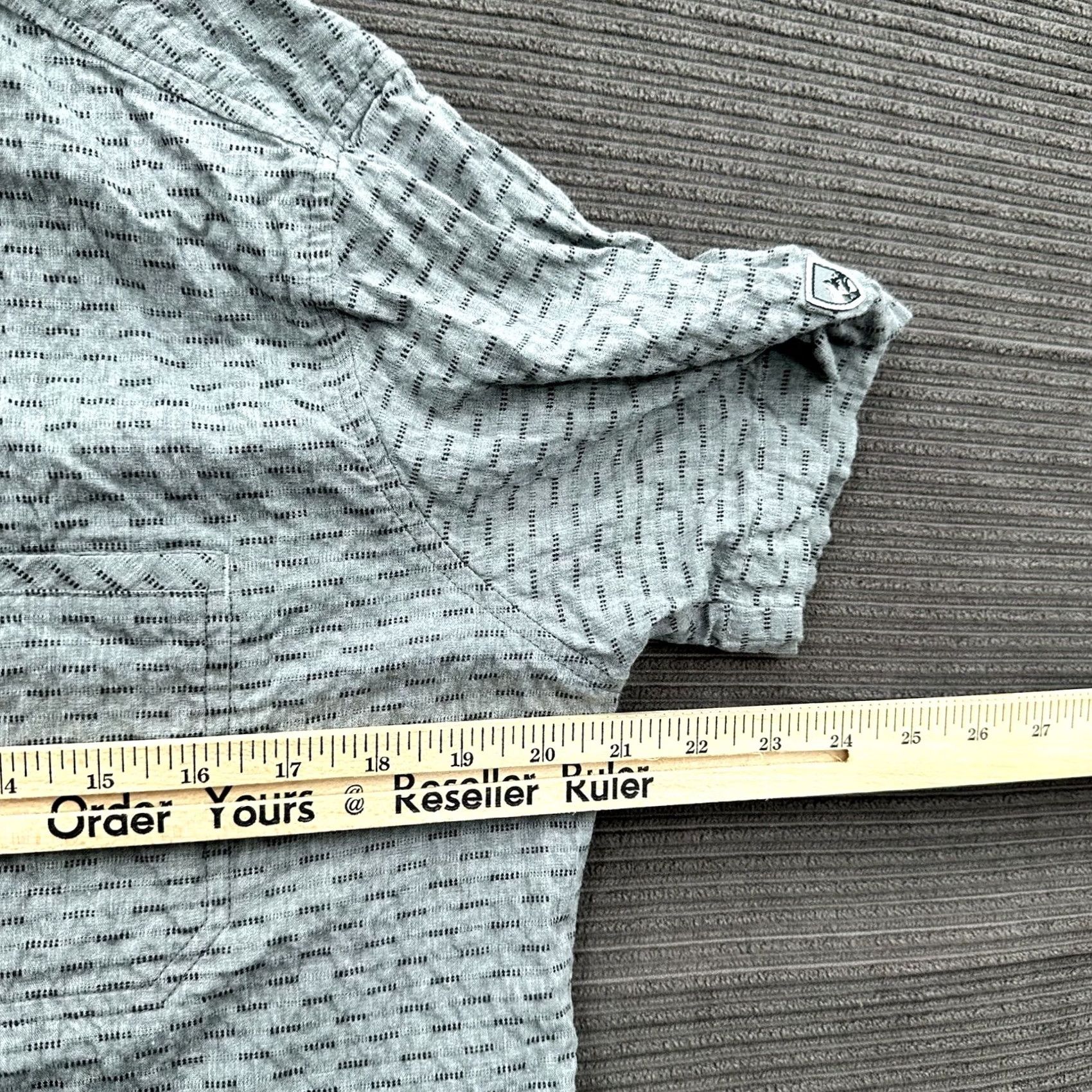 Vintage Kuhl Provok Shirt Men Small Gray Cotton Short Sleeve Outdoors Hiking Fishing Shirt Size US S / EU 44-46 / 1 - 4 Thumbnail