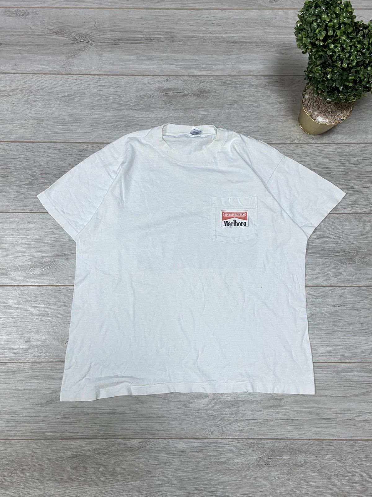 Marlboro Fruit of The loom 1990 Marlboro big print vintage t-shirt Size US XL / EU 56 / 4 - 2 Thumbnail