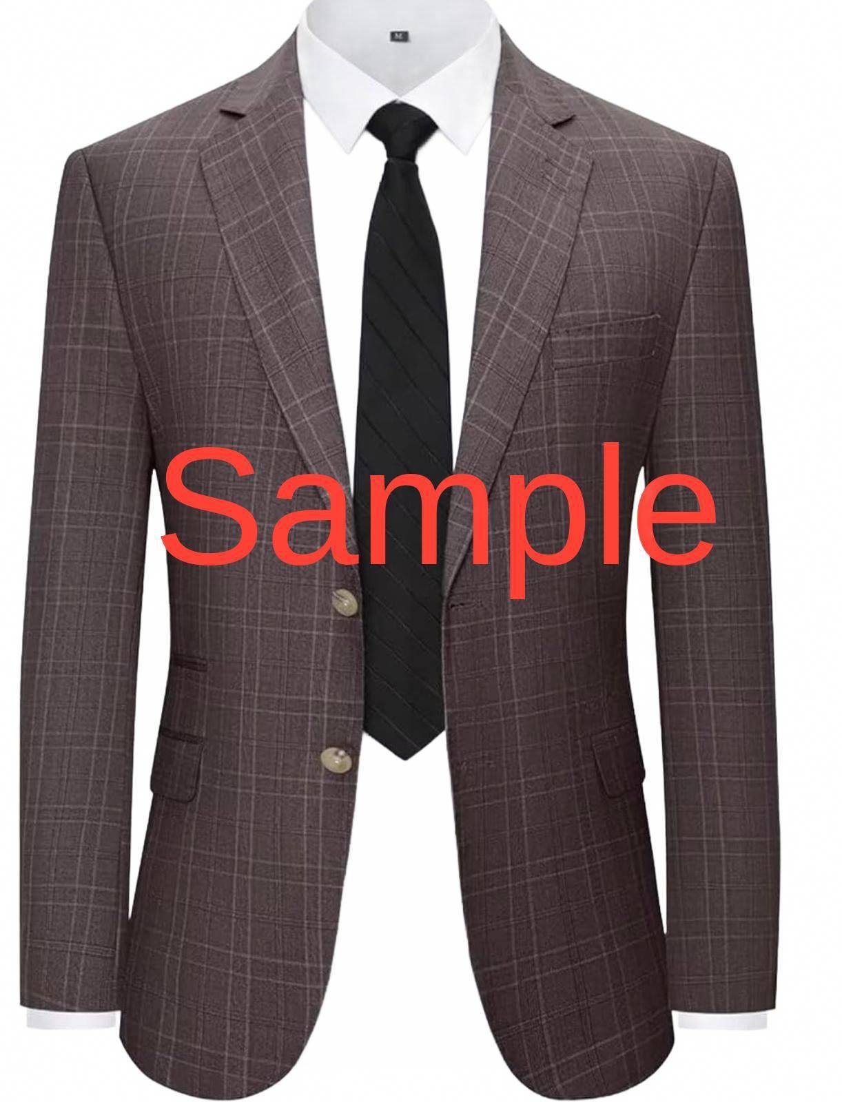 Other Stylish Brown Plaid Blazer, New Without Tags - Fxzpiodi XXXL Size 52R - 3 Thumbnail