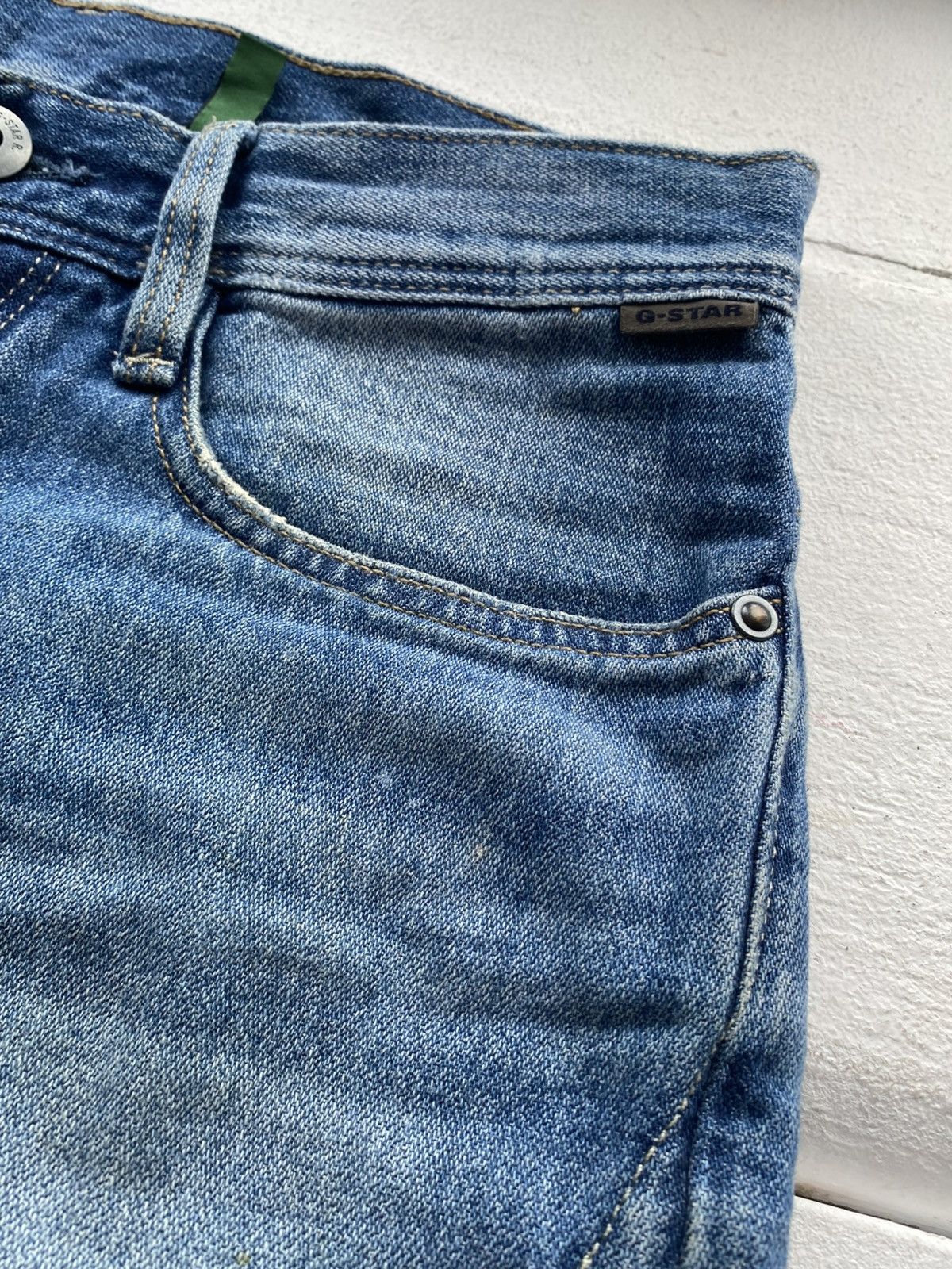 G-Star 00s Y2K G-Star RAW Arc 3D Men’s Jeans Vintage Wash Denim Size US 30 / EU 46 - 8 Thumbnail