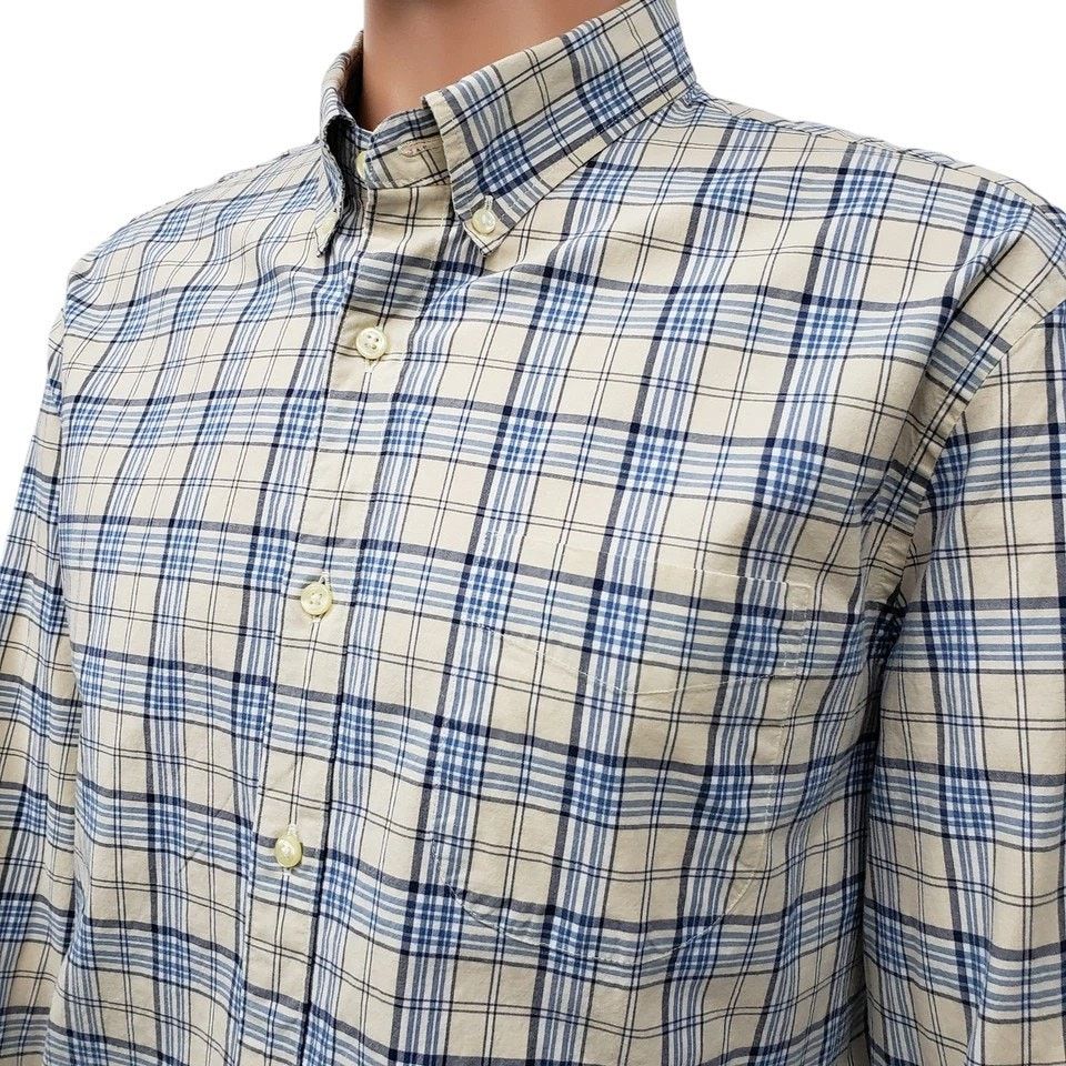 J.Crew J. Crew Secret Wash Shirt Stretch Plaid Check L/S Men XL Size US XL / EU 56 / 4 - 6 Thumbnail