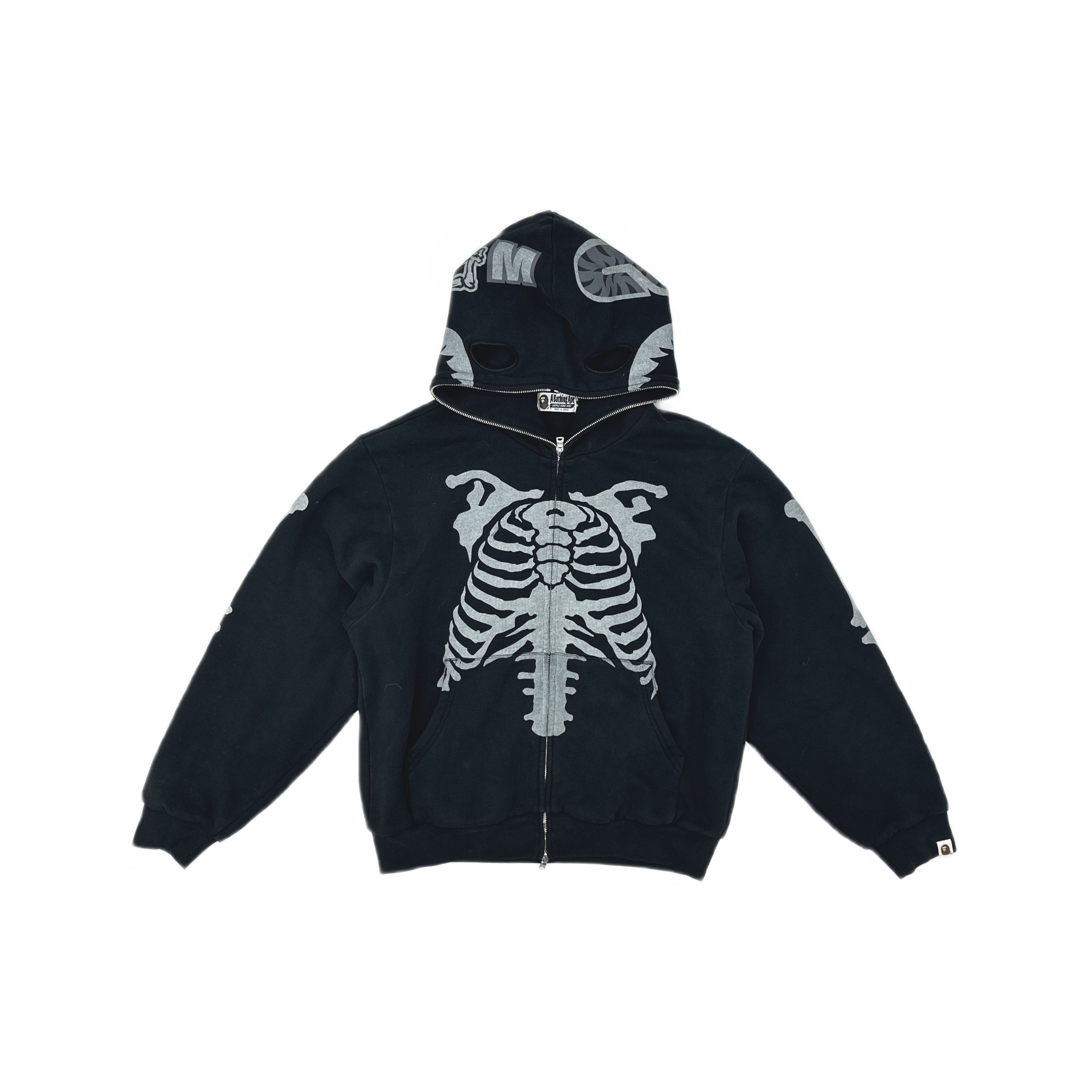 Bape A Bathing Ape Skeleton Graphic Hoodie Size M Size US M / EU 48-50 / 2 - 1 Thumbnail