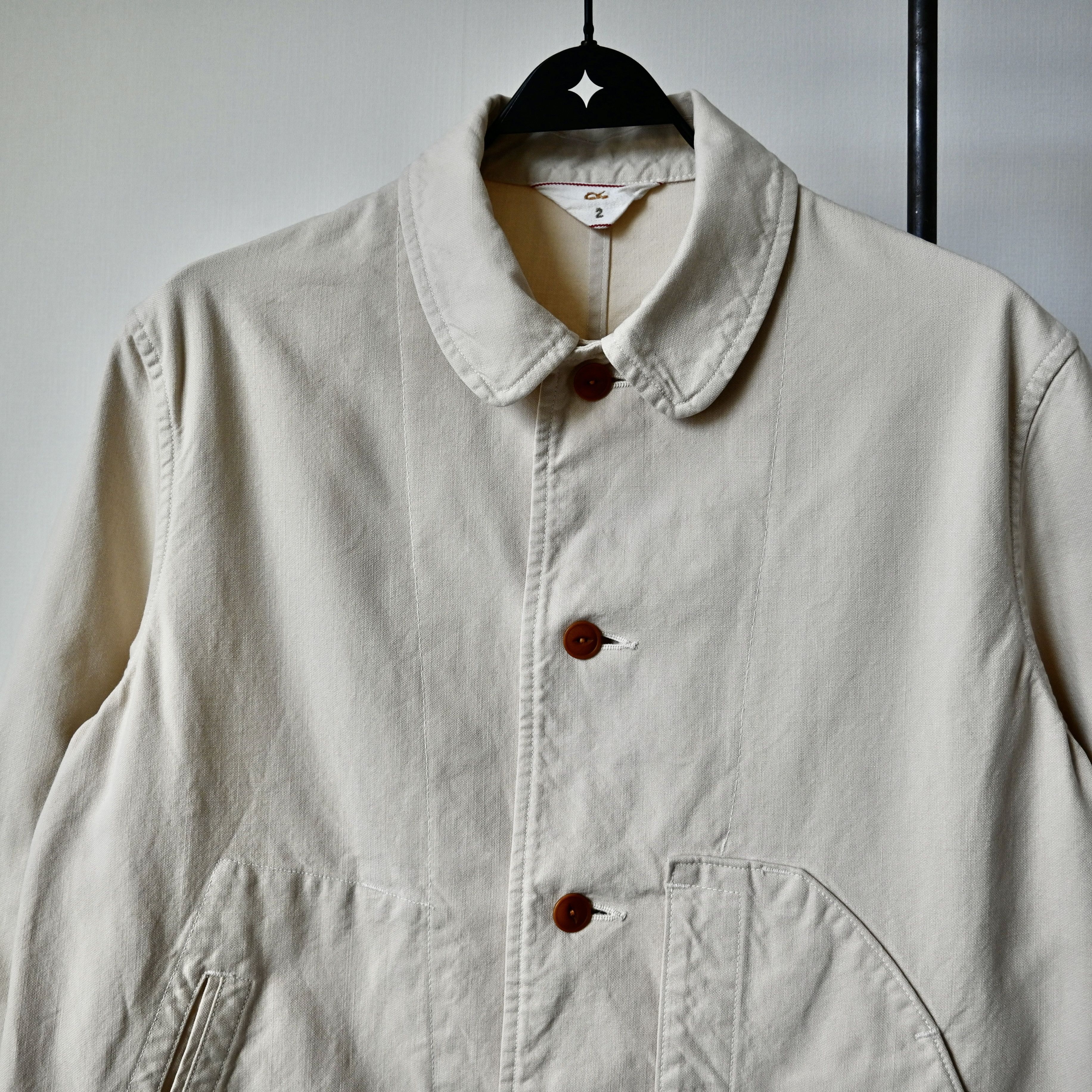45rpm 45rpm light canvas field coat, cream, made in Japan Size US M / EU 48-50 / 2 - 5 Thumbnail
