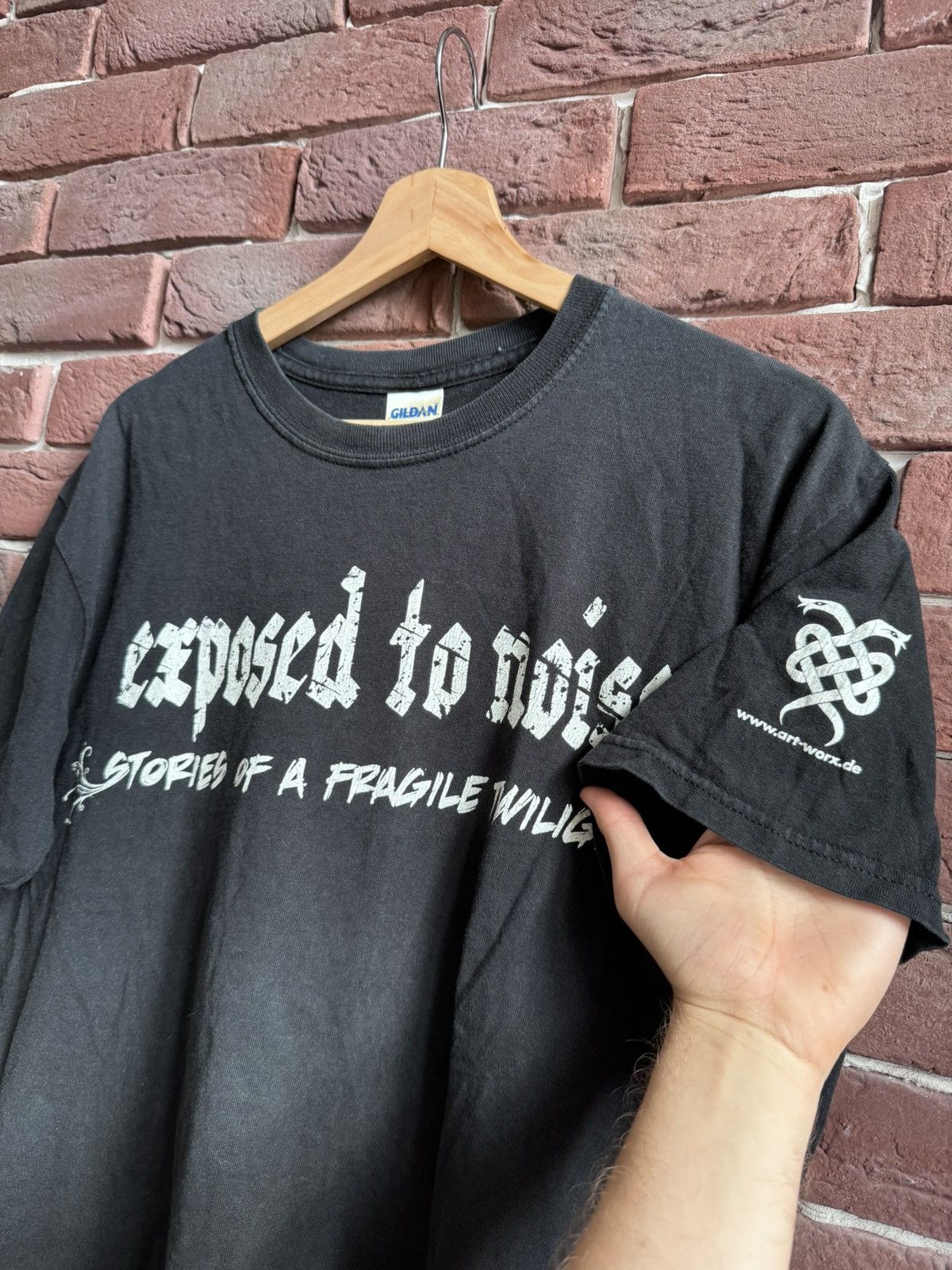 Band Tees Rare 00s Exposed To Noise Hardcore Band Tee Grail Tour XL Size US M / EU 48-50 / 2 - 4 Thumbnail