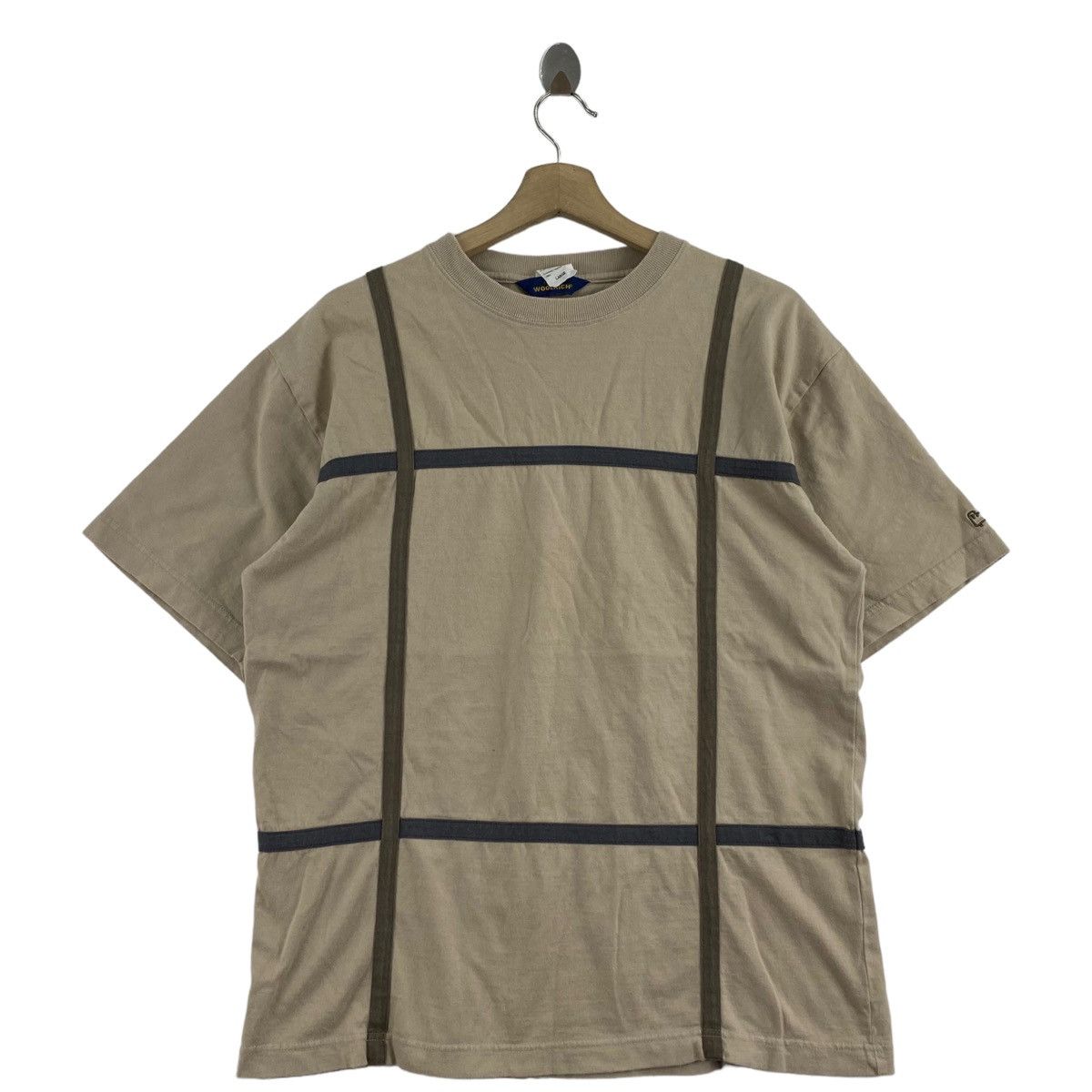Vintage Vintage WOOLRICH USA Big Check Box Beige Oversize Shirt Size US L / EU 52-54 / 3 - 1 Thumbnail