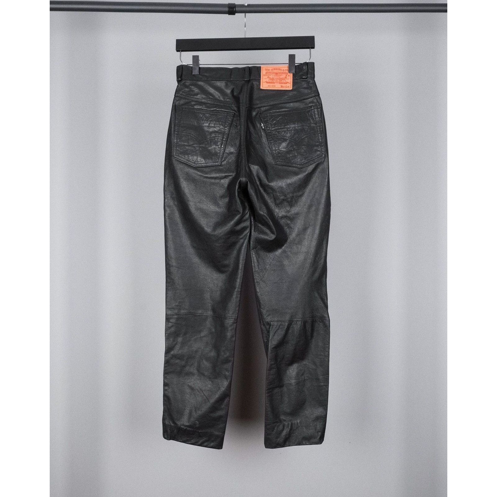 Levi's Vintage 90’s levis black leather pants Size US 28 / EU 44 - 3 Thumbnail