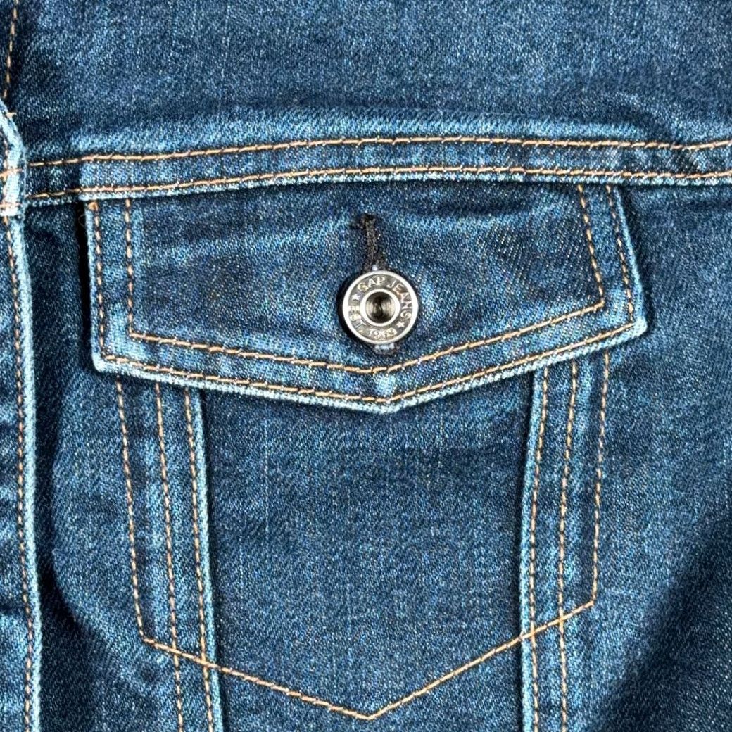 Gap VINTAGE Gap Jacket Womens M Blue Denim Jacket Size 32" / US 10 / IT 46 - 5 Thumbnail