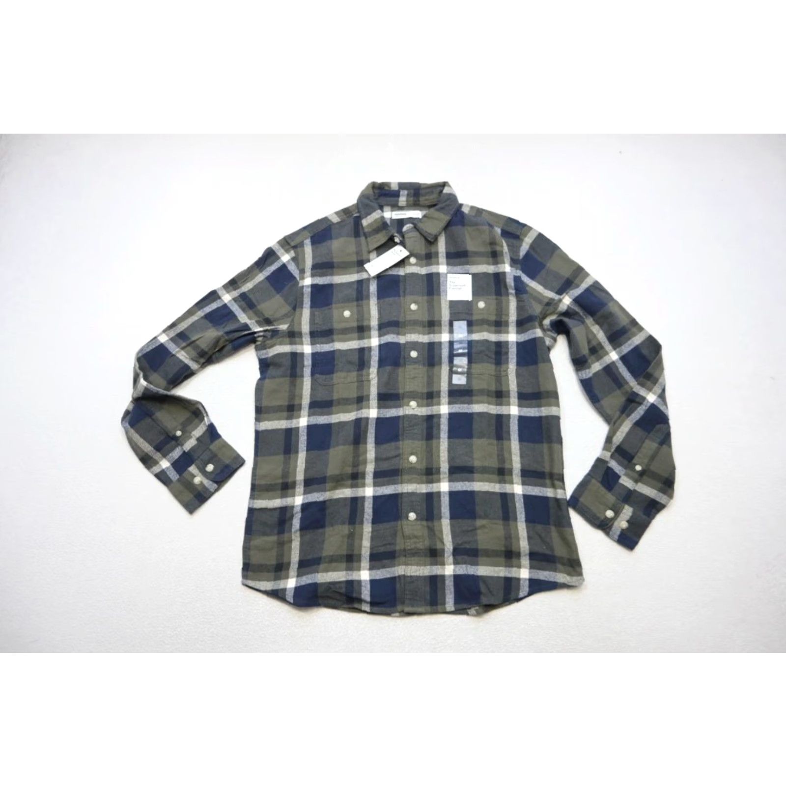 Sonoma Plaid Flannel Shirt Mens Medium Multicolor Long Sleeve