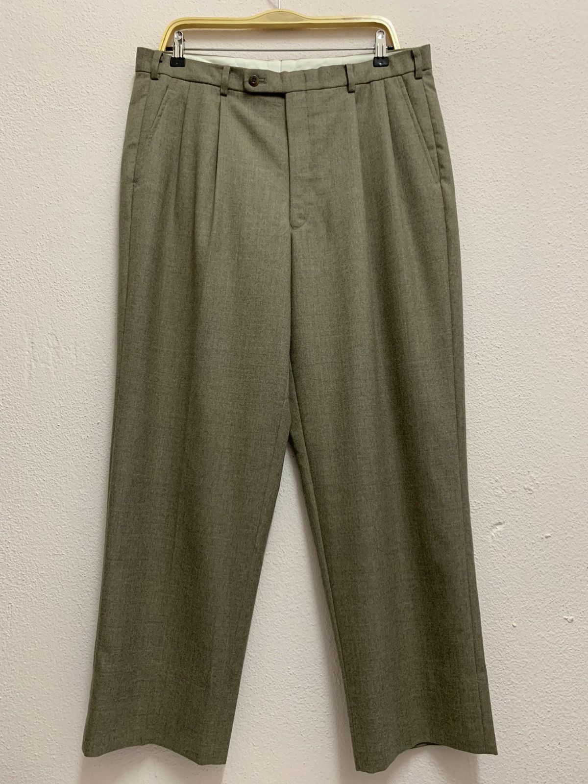 Burberry Vintage BURBERRY Wool Pants Size US 35 - 1 Thumbnail