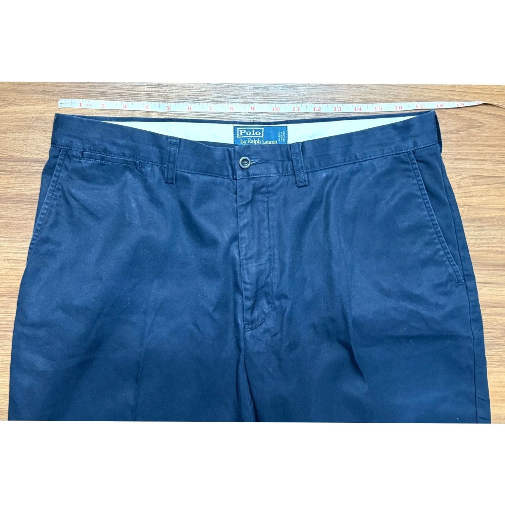 Polo Ralph Lauren Polo Ralph Lauren Shorts Size 36 Mens Navy Blue Pleated Chino VTG Pony Logo Size US M / EU 48-50 / 2 - 5 Thumbnail