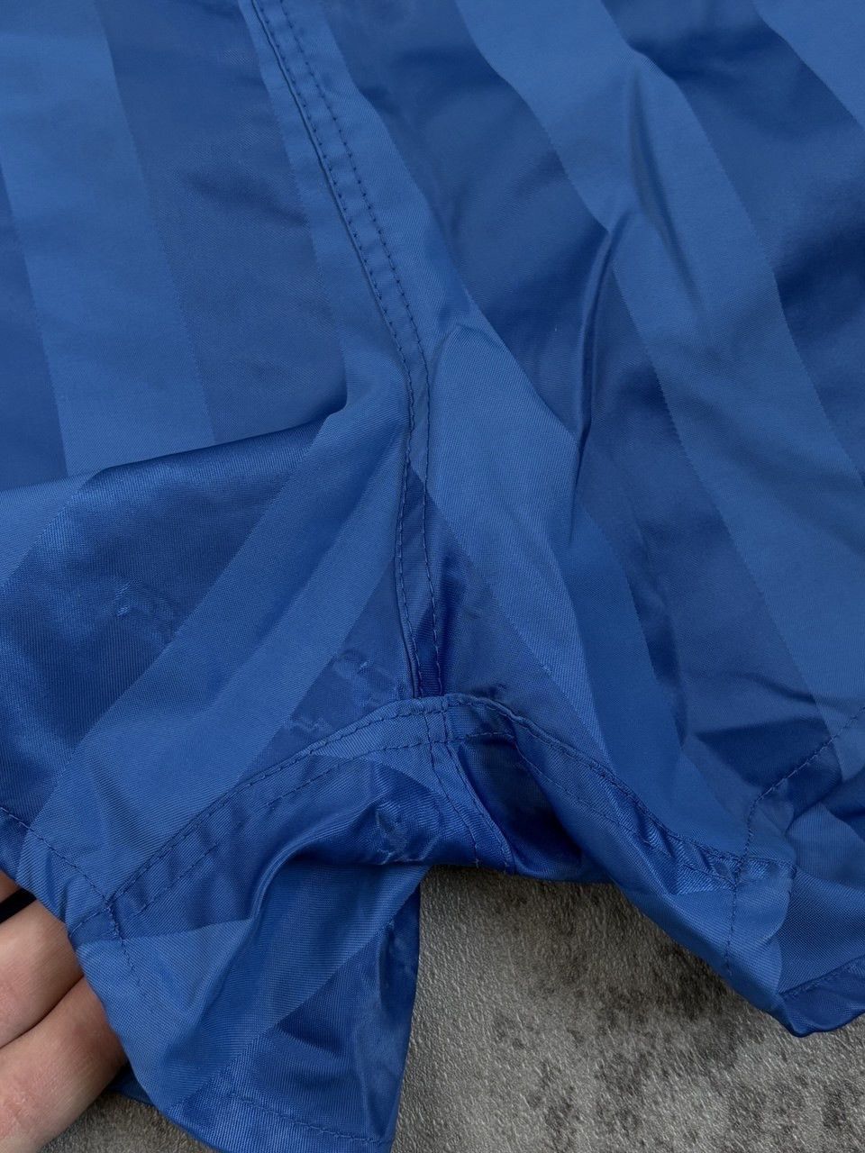 Adidas Vintage 1980's Adidas West Germany Striped Nylon Shorts Blue Size US 36 / EU 52 - 10 Thumbnail