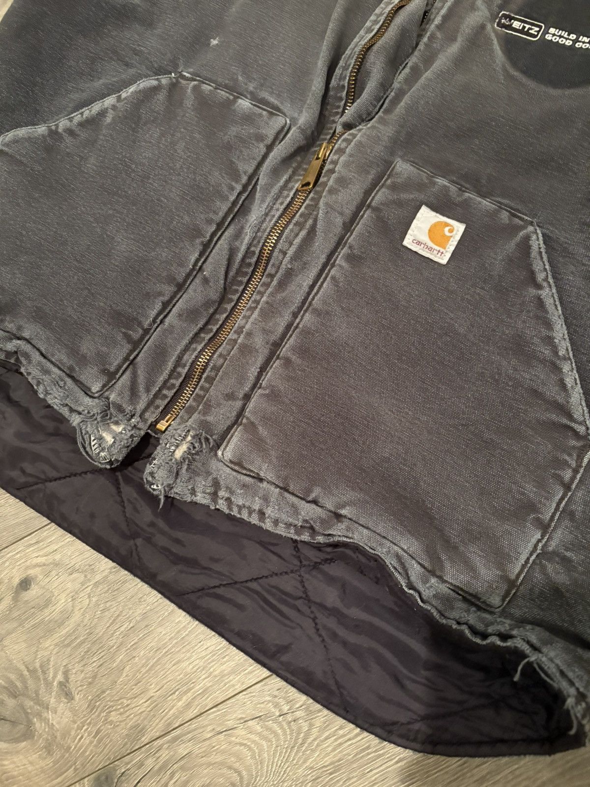 Carhartt × Vintage Vintage Carhartt Vest Tattered Size US XL / EU 56 / 4 - 5 Thumbnail