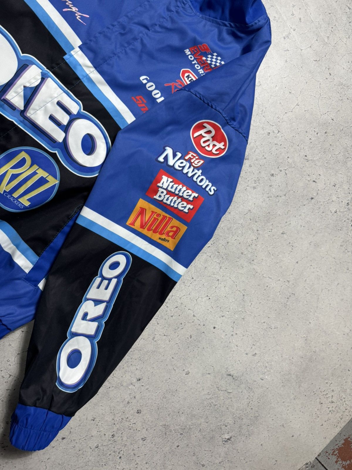 Vintage Oreo Vintage Racing Bomber Jacket Size M Big Logo Size US M / EU 48-50 / 2 - 6 Thumbnail