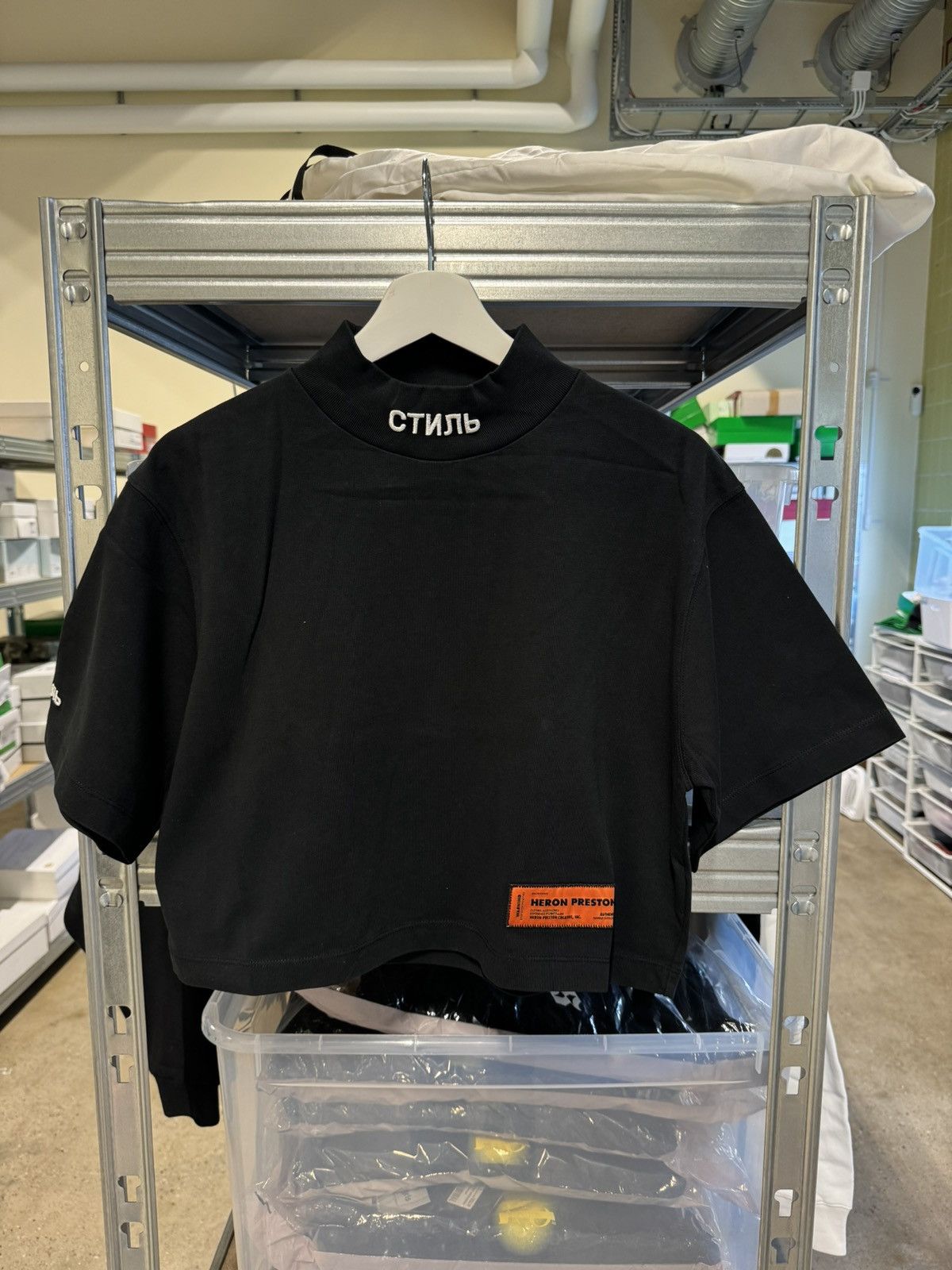 Heron Preston Embroidery T-Shirt NEW 350$