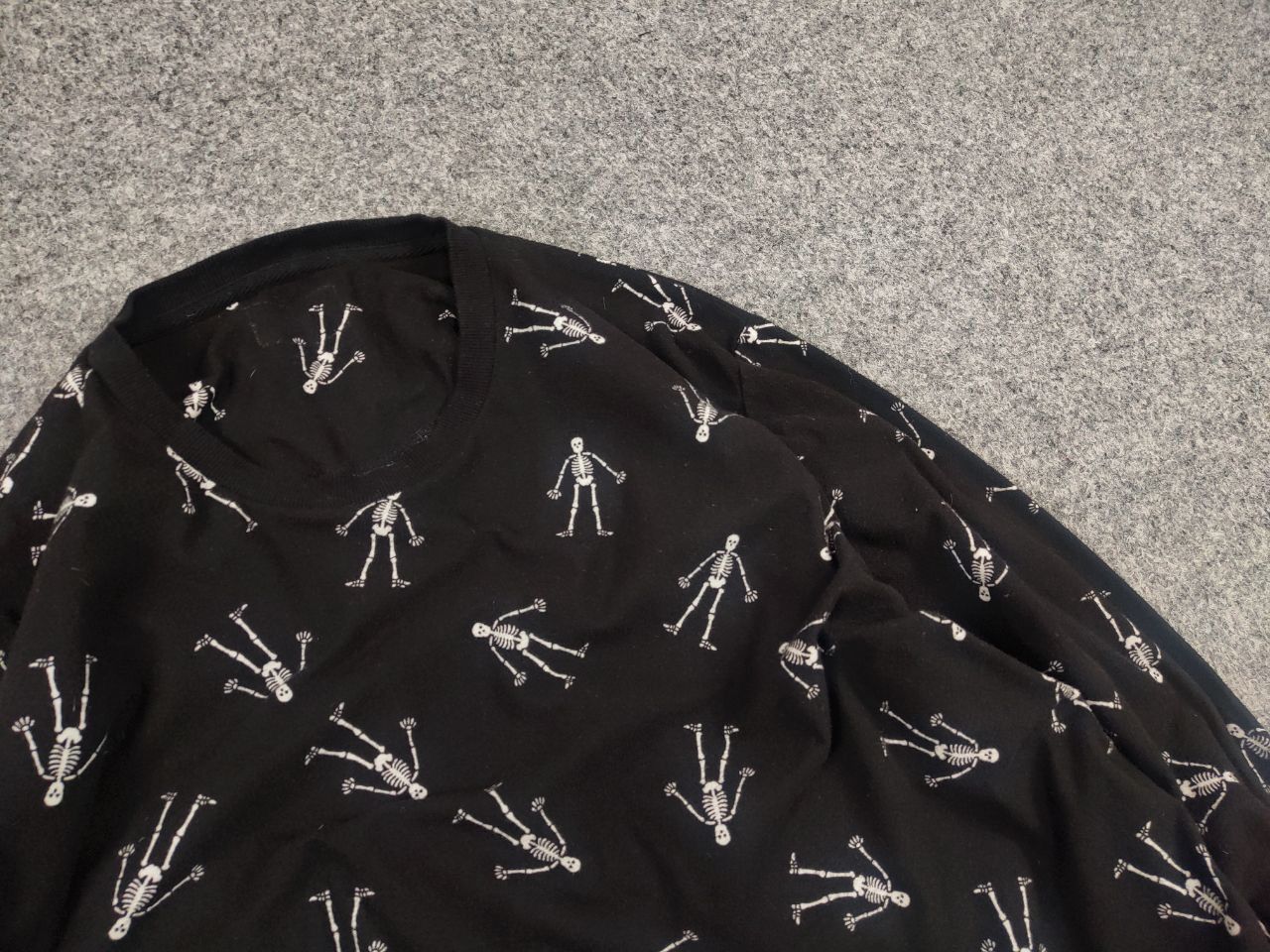 If Six Was Nine Vtg Japan Fleece Sweatshirt Skeleton Le Grande Bleu L.G.B. Size US M / EU 48-50 / 2 - 7 Thumbnail