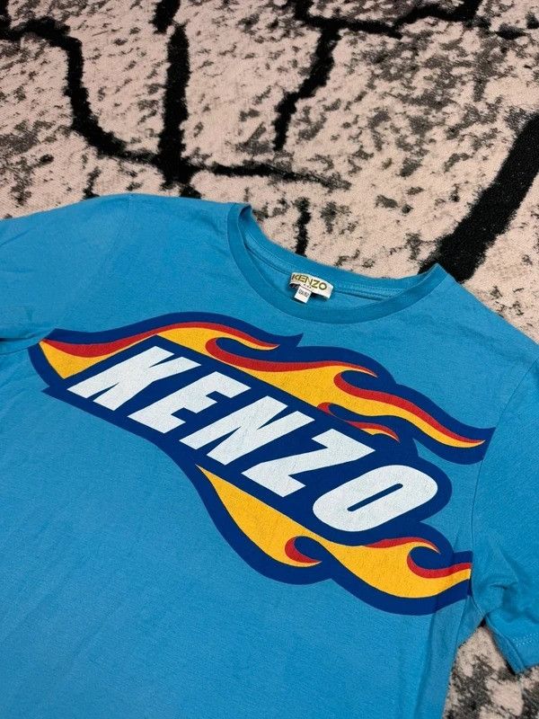 Kenzo Kenzo blue colorful logo T-shirt XS Size XS / US 0-2 / IT 36-38 - 3 Thumbnail