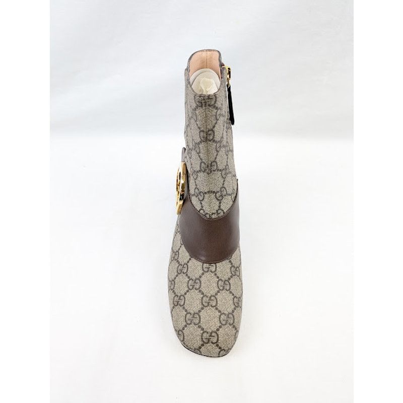 Gucci o1rshd1 T GG Supreme Malaga Kid Boots in Beige Ebony/N.Acero Size US 6.5 / IT 36.5 - 6 Thumbnail