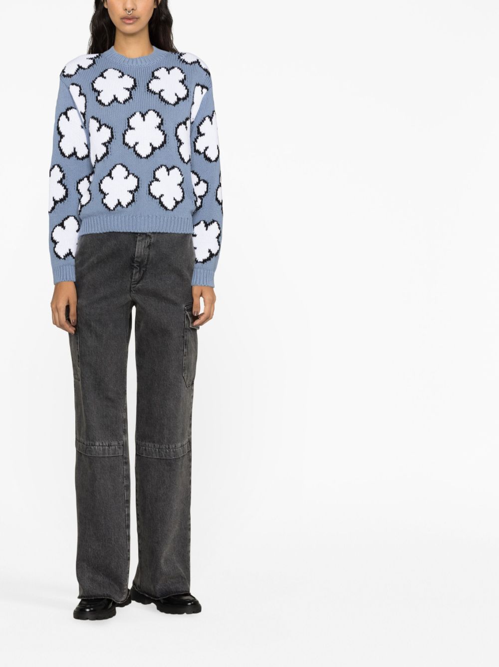 Kenzo o1y1025 Crewneck Sweater in Multicolor Size S / US 4 / IT 40 - 2 Thumbnail