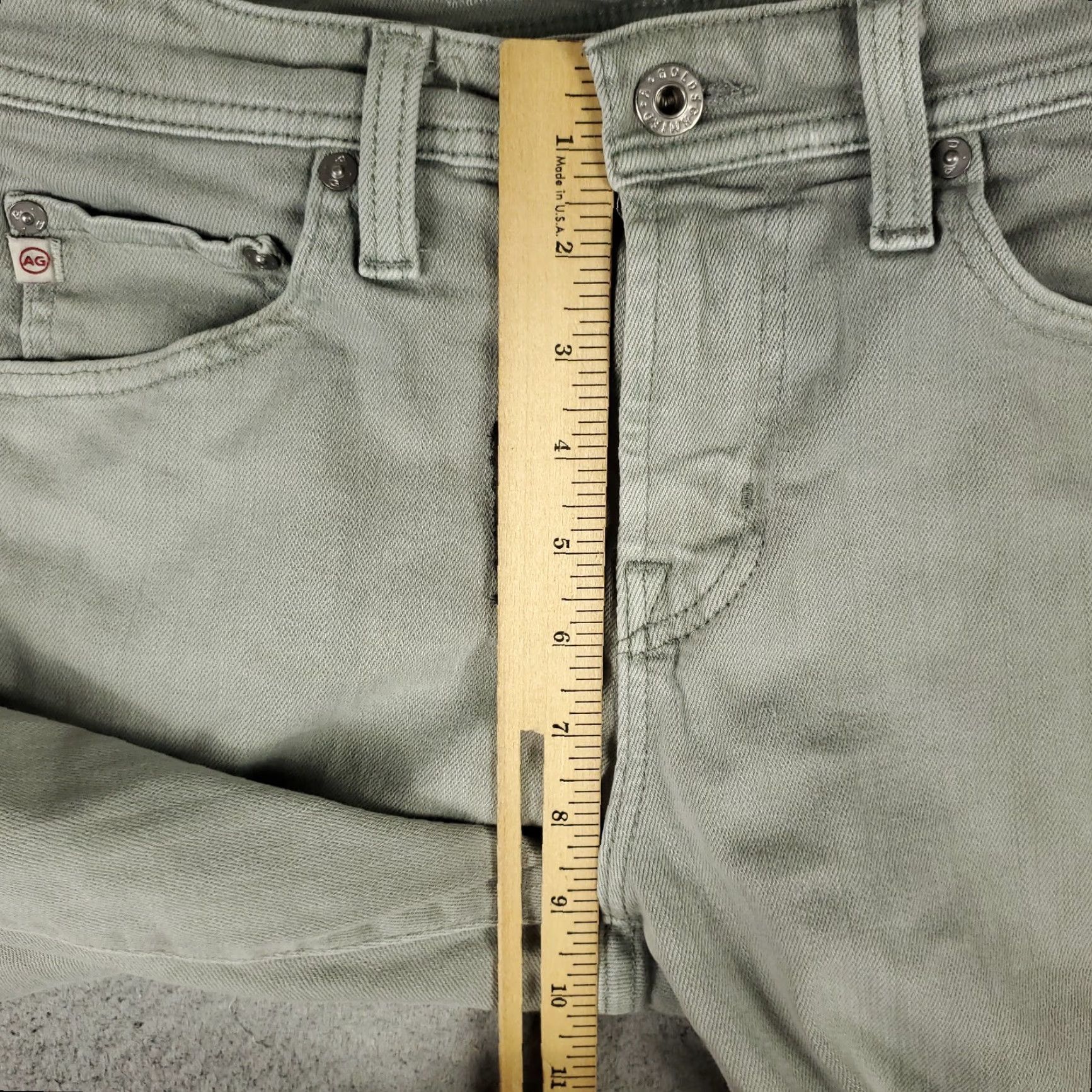 Nomad AG Adriano Goldschmied Jeans Mens 30x28 Gray Modern Slim Denim Pants Regular Fit Size US 30 / EU 46 - 5 Thumbnail