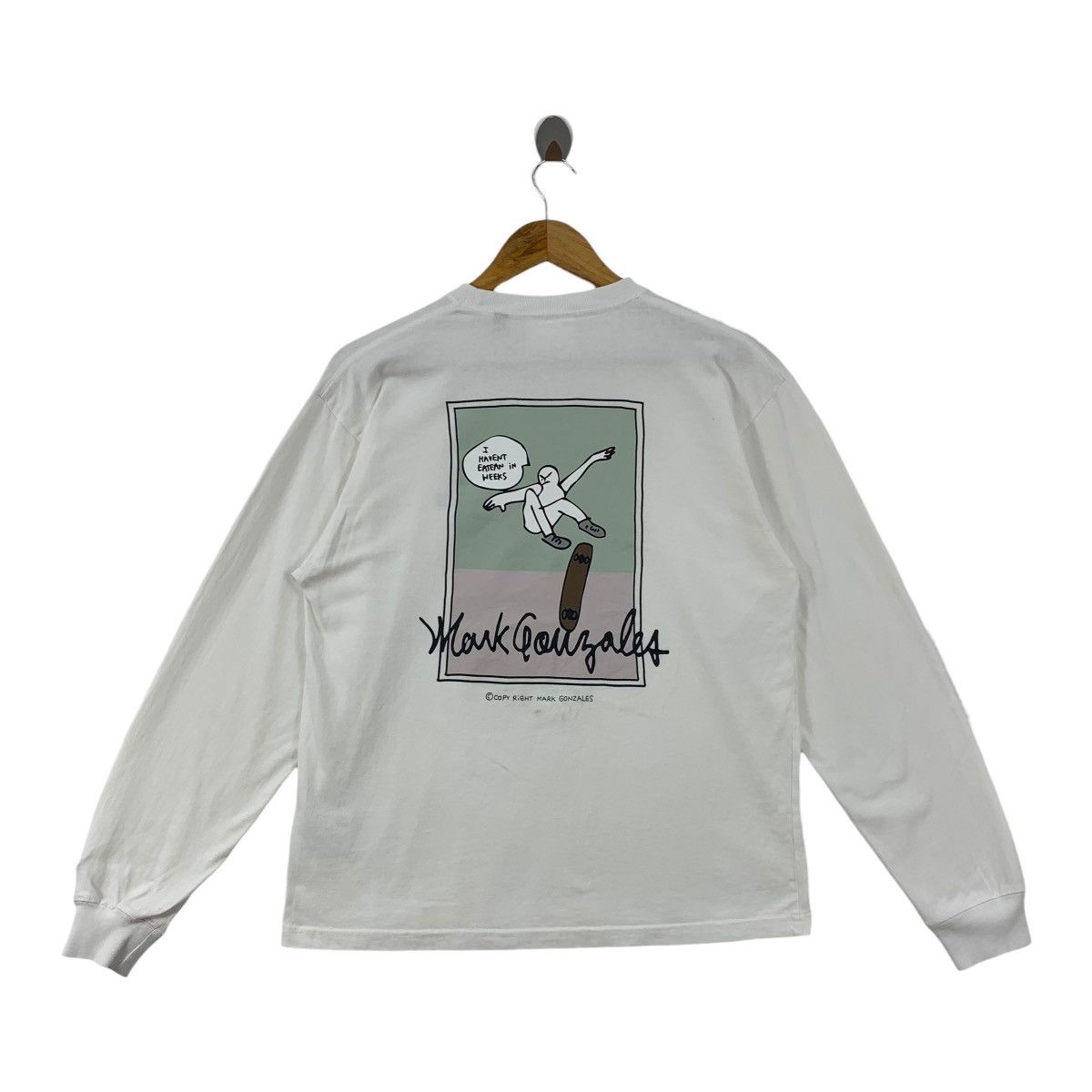 Japanese Brand MARK GONZALES big logo printed long sleeve tee Size US S / EU 44-46 / 1 - 1 Thumbnail