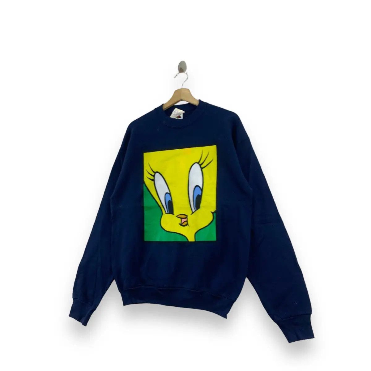 Vintage Vintage 1993 LOONEY TUNES TWEETY Bird Crewneck Size L / US 10 / IT 46 - 4 Thumbnail