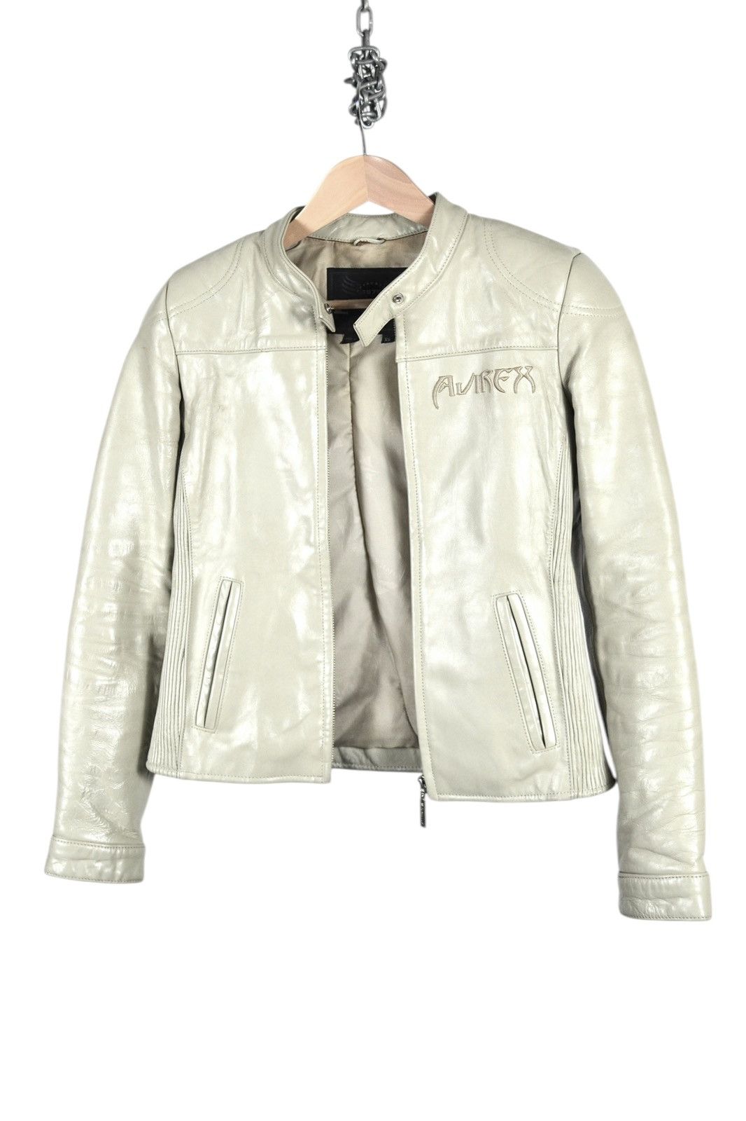 Avirex Y2K Avirex Leather Embroidered Samurai Japanese Biker Jacket Size XS / US 0-2 / IT 36-38 - 6 Thumbnail
