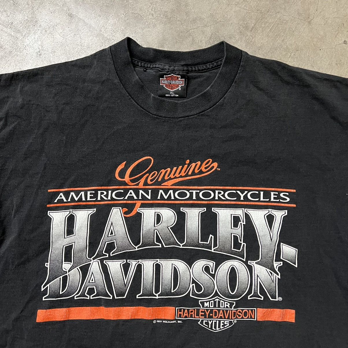 Harley Davidson × Vintage Vintage 1991 Harley Davidson 🇺🇸 California Motorcycle T-Shirt Size US XL / EU 56 / 4 - 3 Thumbnail