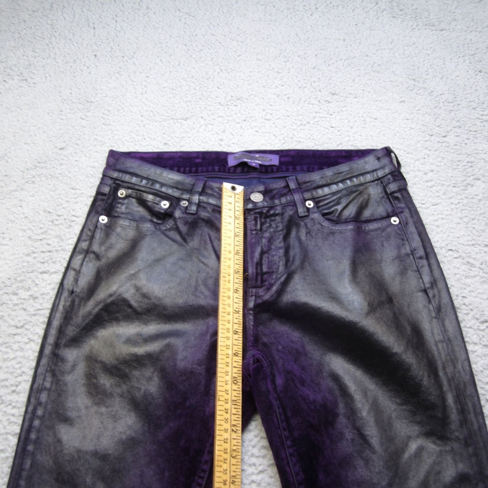 Ralph Lauren Purple Label Ralph Lauren Purple Label Mens 27 Purple Velvet Slim Casual Preppy Pants Size US 27 - 6 Thumbnail