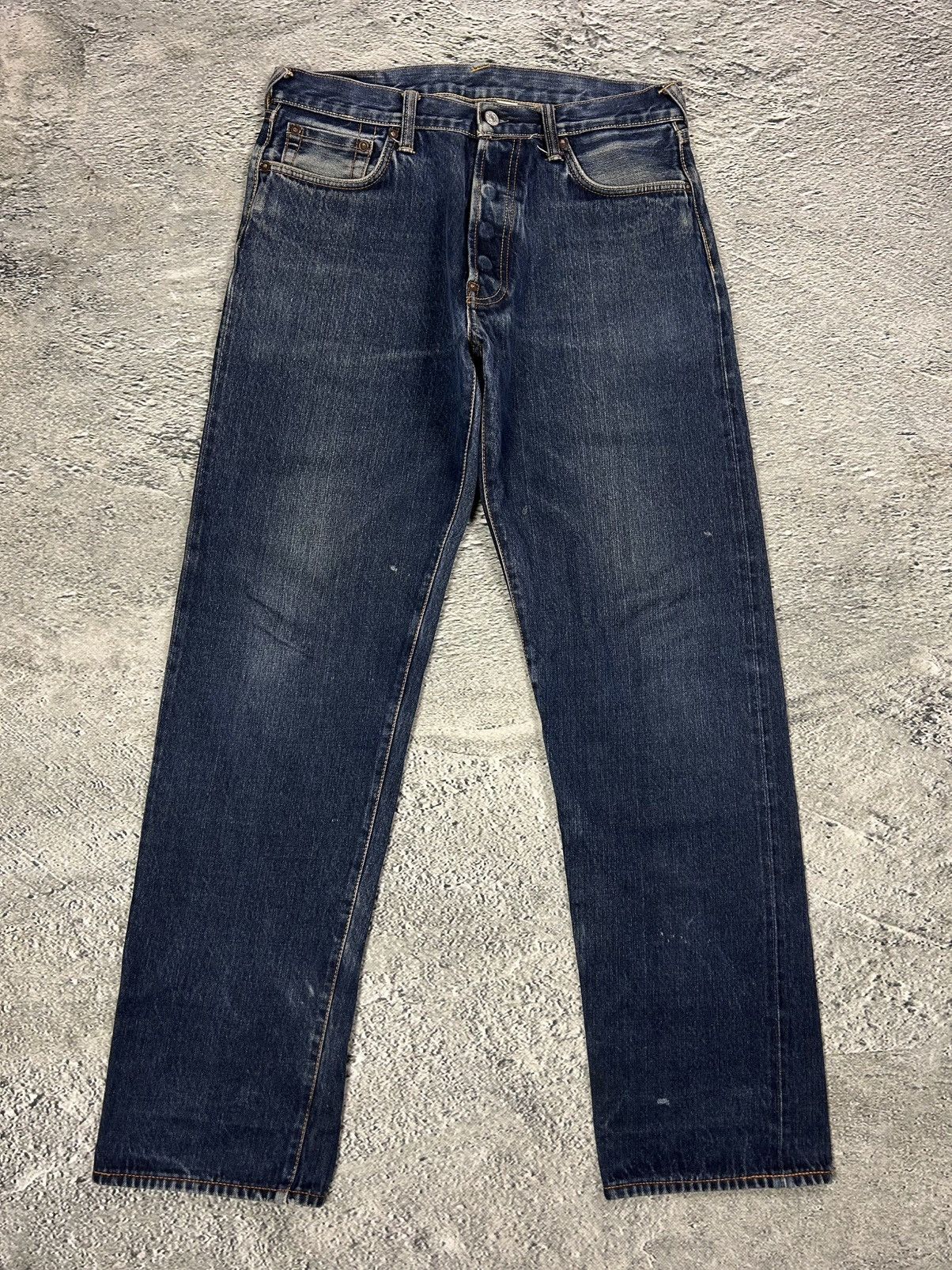 Evisu Evisu jeans daicock big logo yellow selvedge denim Size US 33 - 6 Thumbnail
