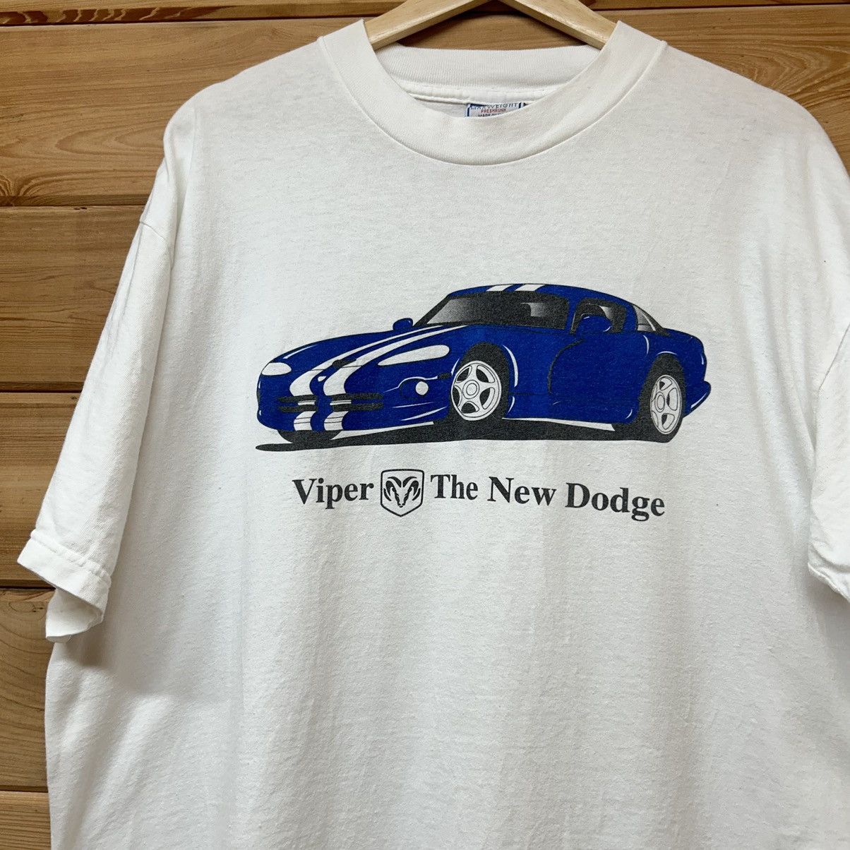 Vintage Vintage 90s Dodge Viper GTS Sports Car T Shirt Size US XL / EU 56 / 4 - 1 Thumbnail