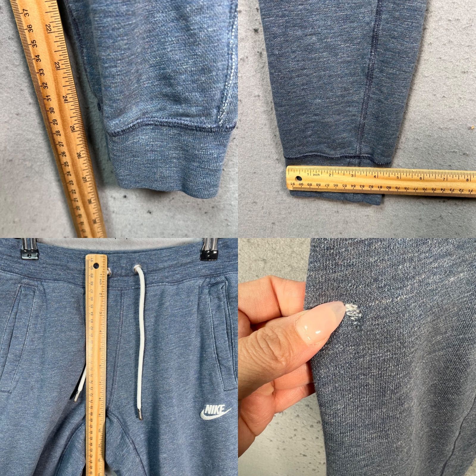Nike Nike Mens Sweatpants Jogger Size Small Blue 100% Cotton Tapered Leg Pants Size US 29 - 8 Thumbnail
