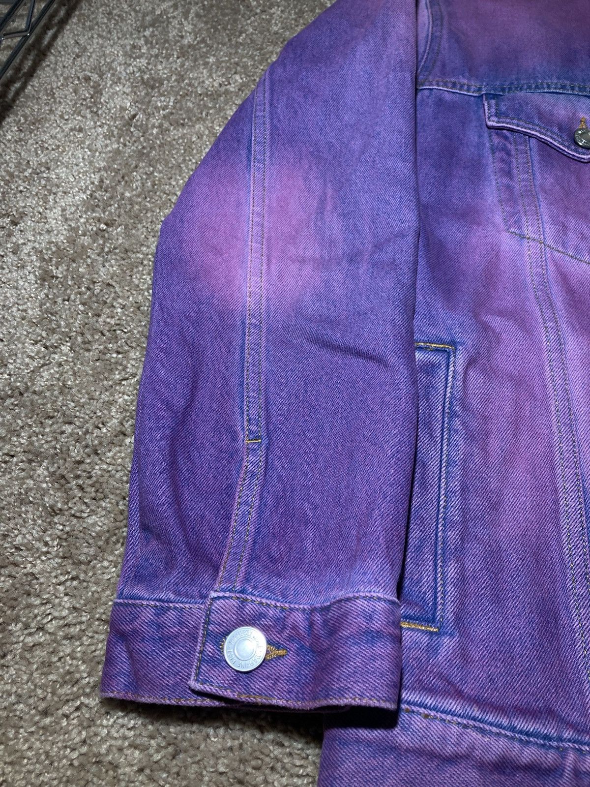 Martine Rose AW19 Martine Rose Dyed Pink Faded Denim Jacket Type 3 Rust Size US S / EU 44-46 / 1 - 3 Thumbnail