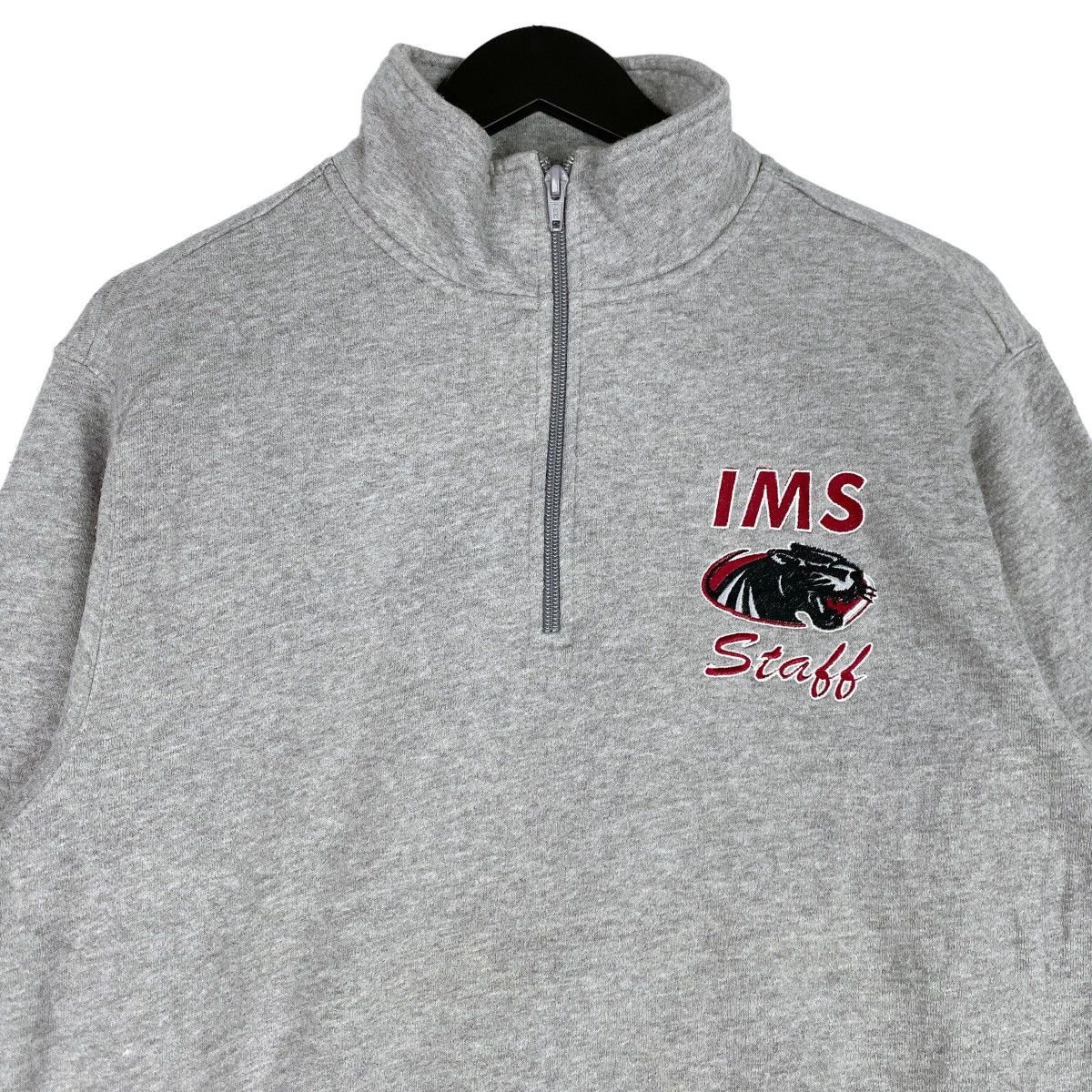 Vintage Vintage Sporttek IMS Small Embroidered Quater Zip Sweatshirt Size US XS / EU 42 / 0 - 4 Thumbnail