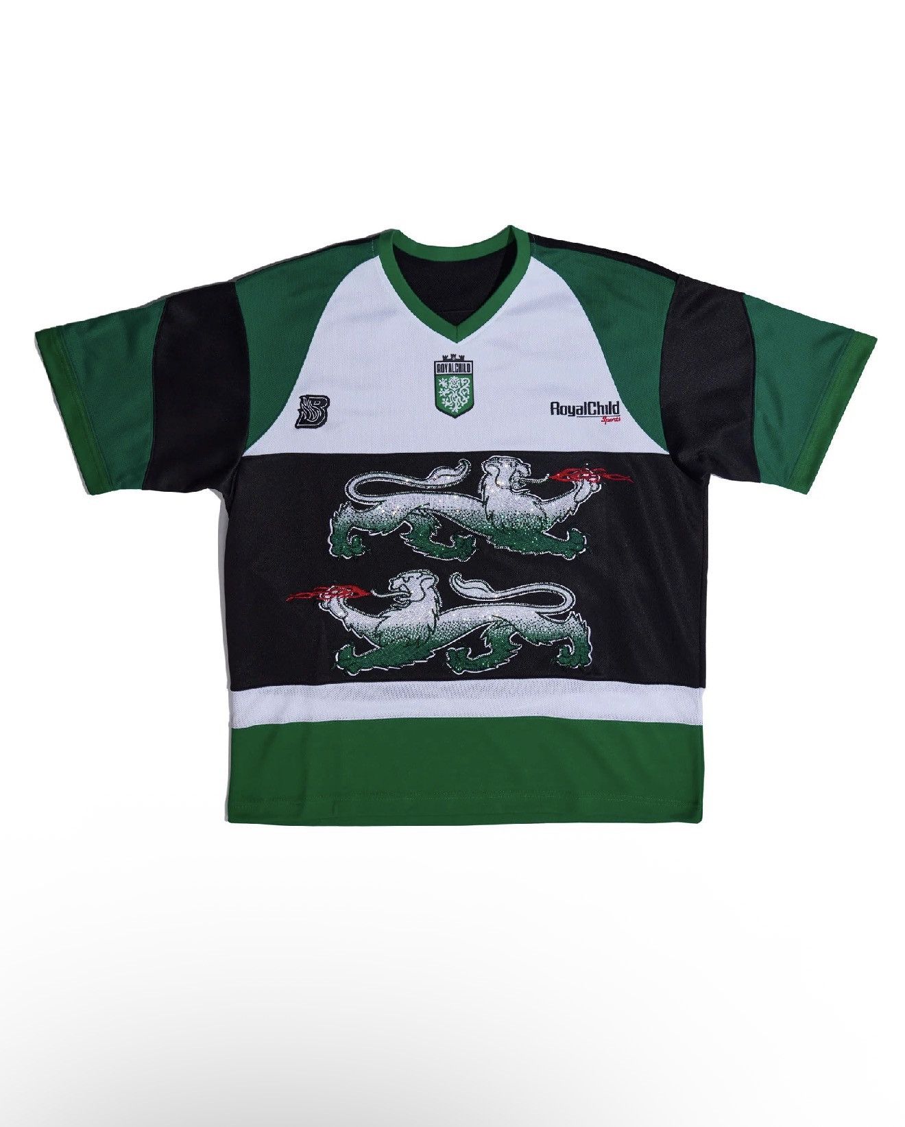 Birth of Royal Child Birth of Royal Child 'Double Lions' Green Jersey Size US XL / EU 56 / 4 - 1 Thumbnail
