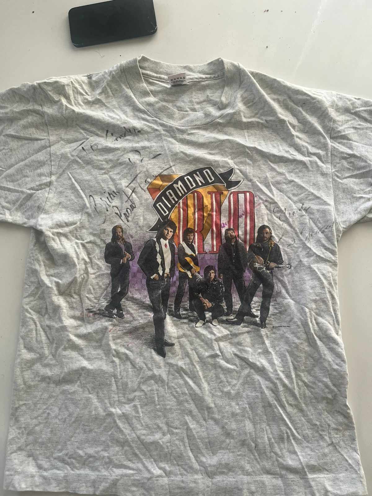 Other 1992 DIAMOND RIO TOUR T-SHIRT SIGNED Size US L / EU 52-54 / 3 - 1 Thumbnail