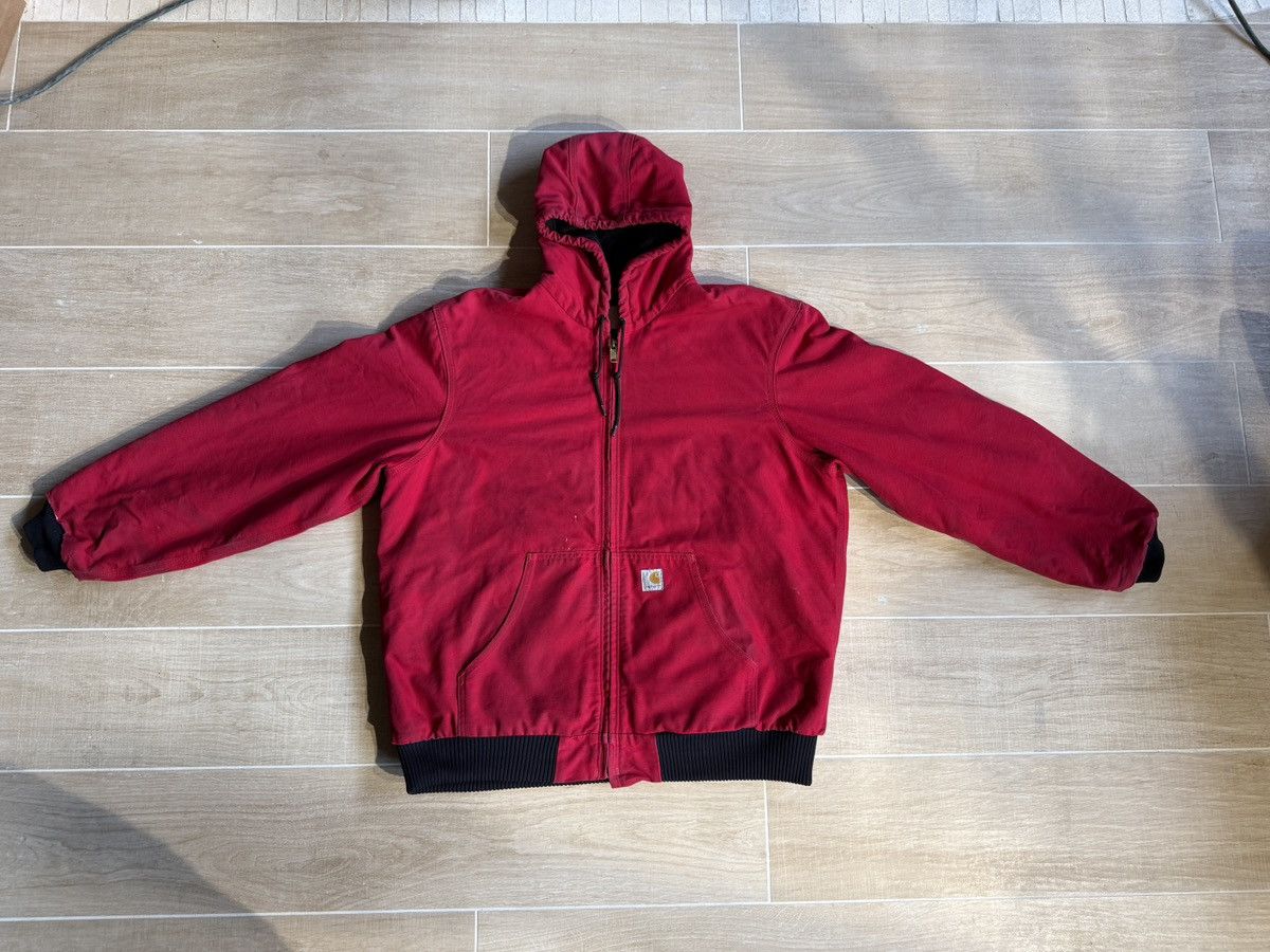 Carhartt × Vintage Carhartt Men’s Red Hooded Work Jacket Size US XL / EU 56 / 4 - 1 Thumbnail