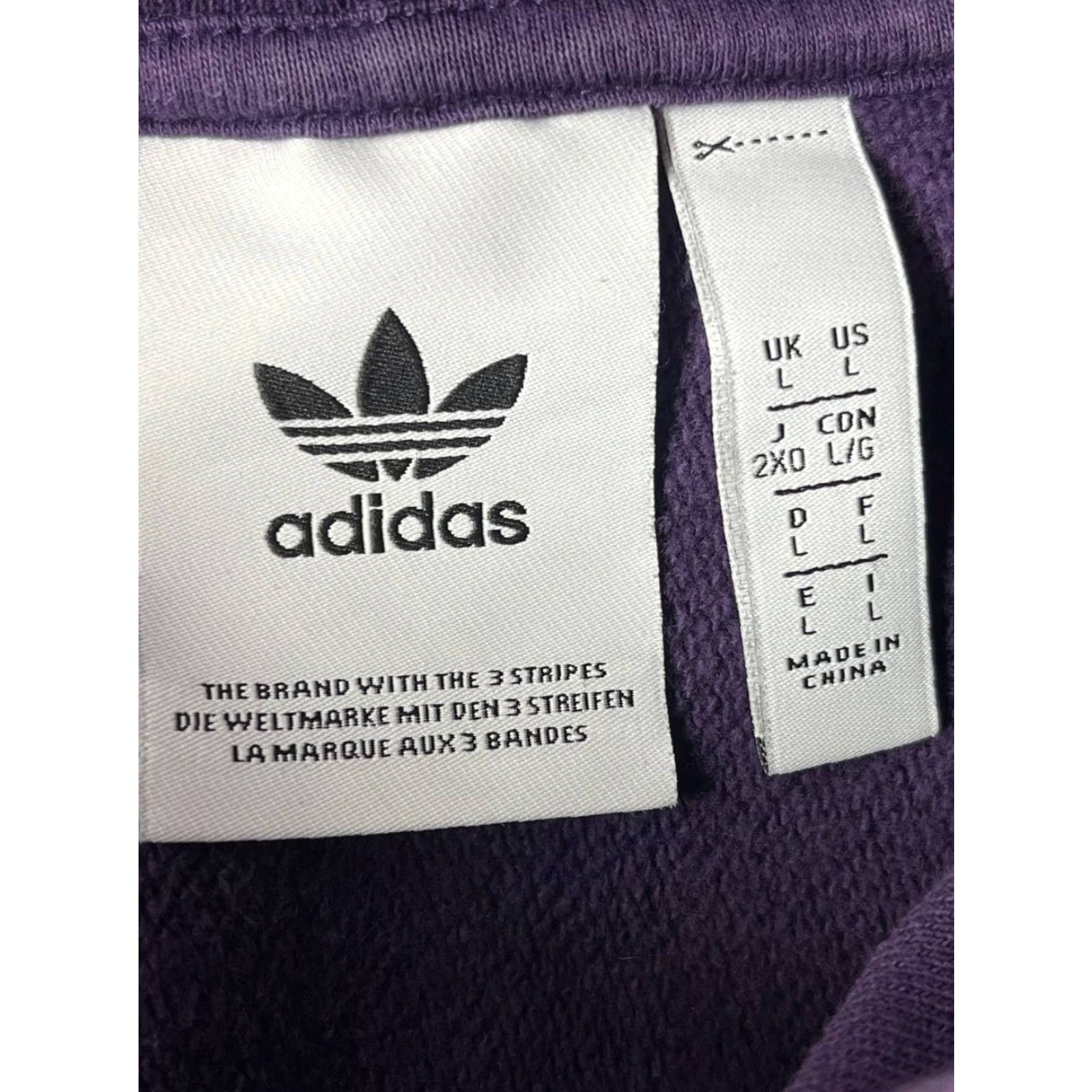 Adidas VINTAGE Adidas Pullover Hoodie Large Men Purple Size US L / EU 52-54 / 3 - 6 Thumbnail