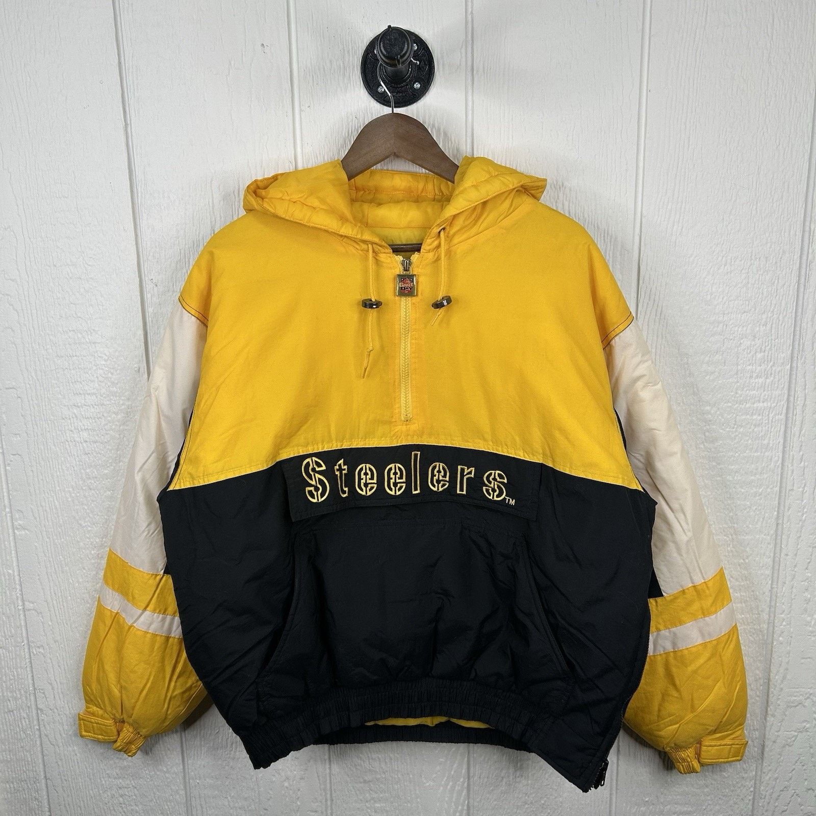 NFL 90's Pittsburgh Steelers NFL Quarter-Zip Puffer Jacket Large Size US L / EU 52-54 / 3 - 2 Thumbnail