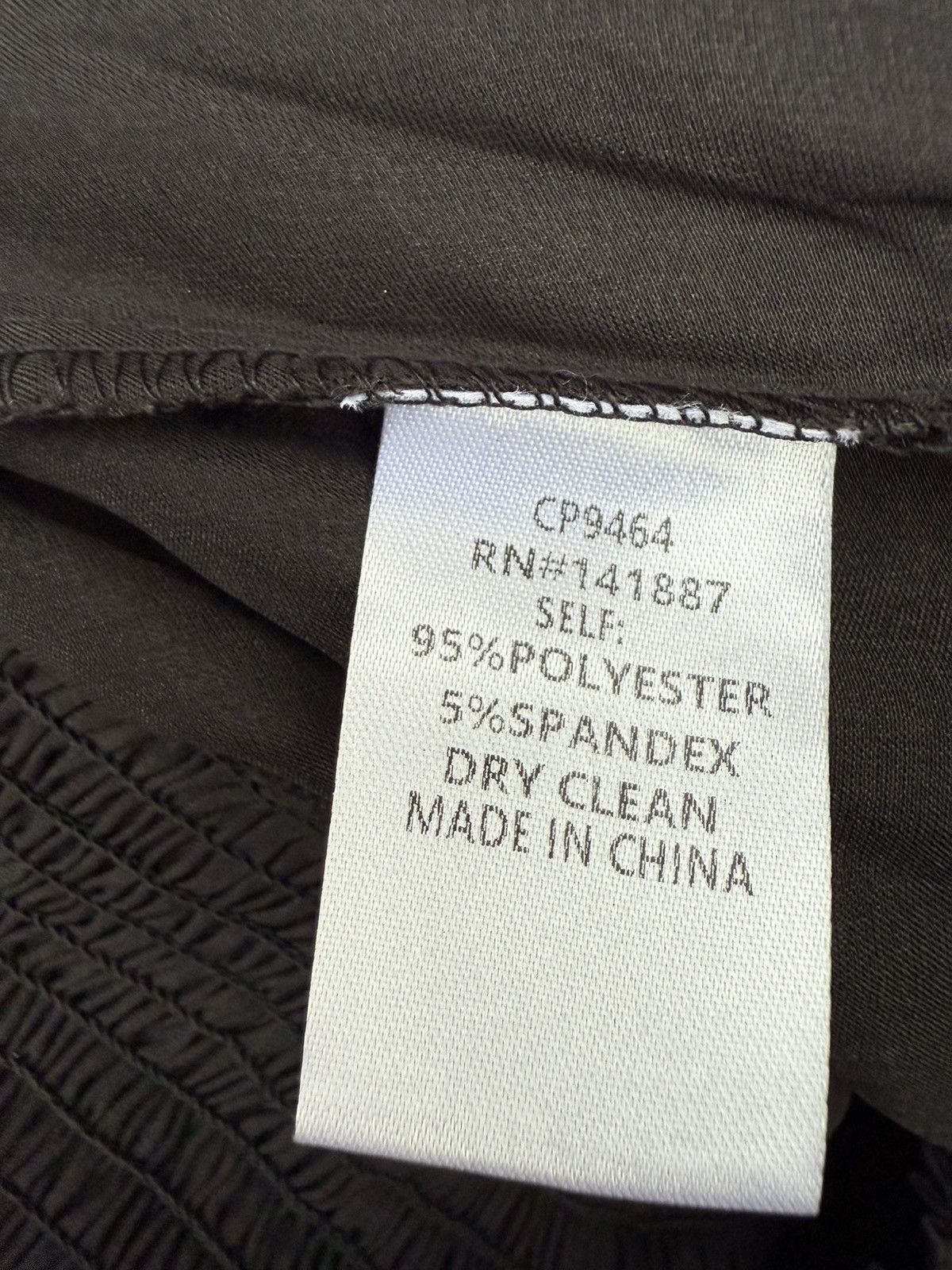 Other TCEC Black Smocked High Waist Joggers Pants Satin Size Small Size 24" / US 00 / IT 34 - 8 Thumbnail