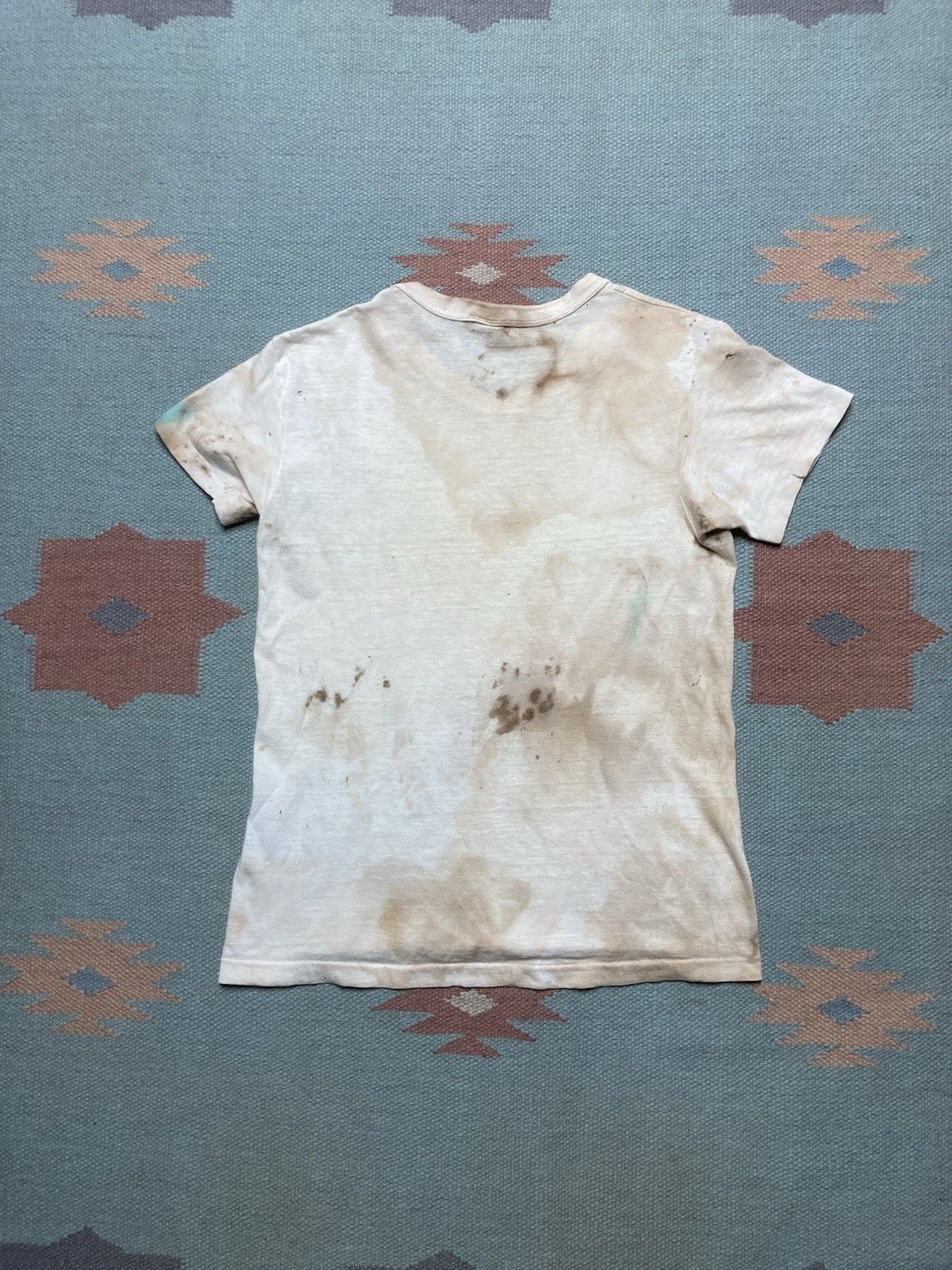 Vintage 70s blank white t shirt Hanes grunge distressed 16 baby tee Size S / US 4 / IT 40 - 8 Thumbnail