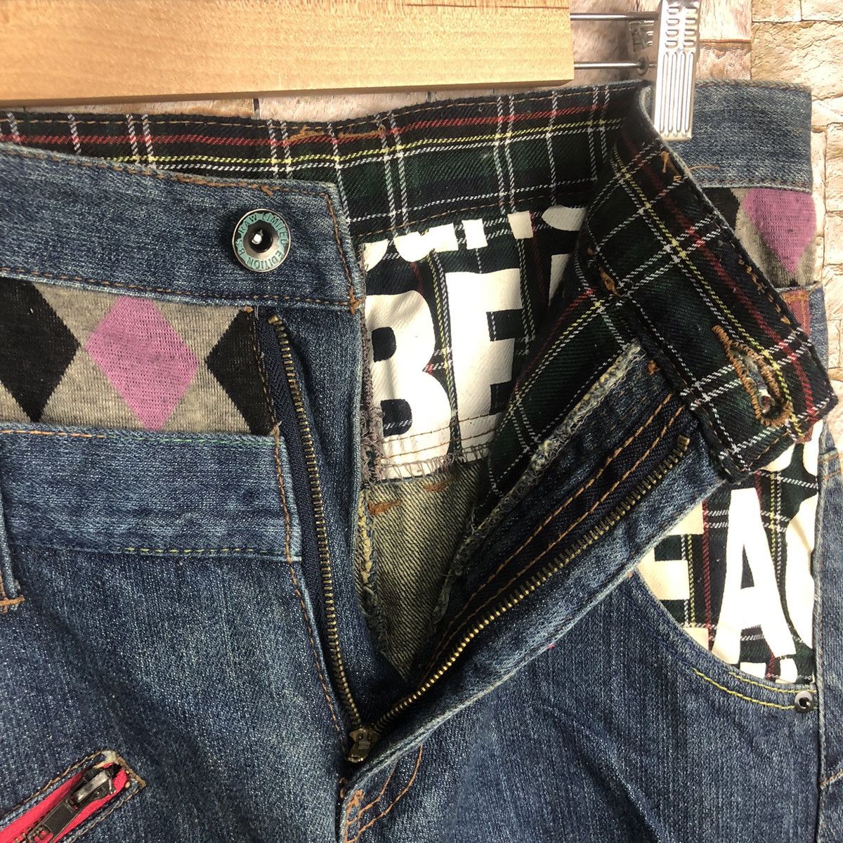 Other Surf Style Double Waist Blue Denim Pants #A72 Size US 31 - 11 Thumbnail
