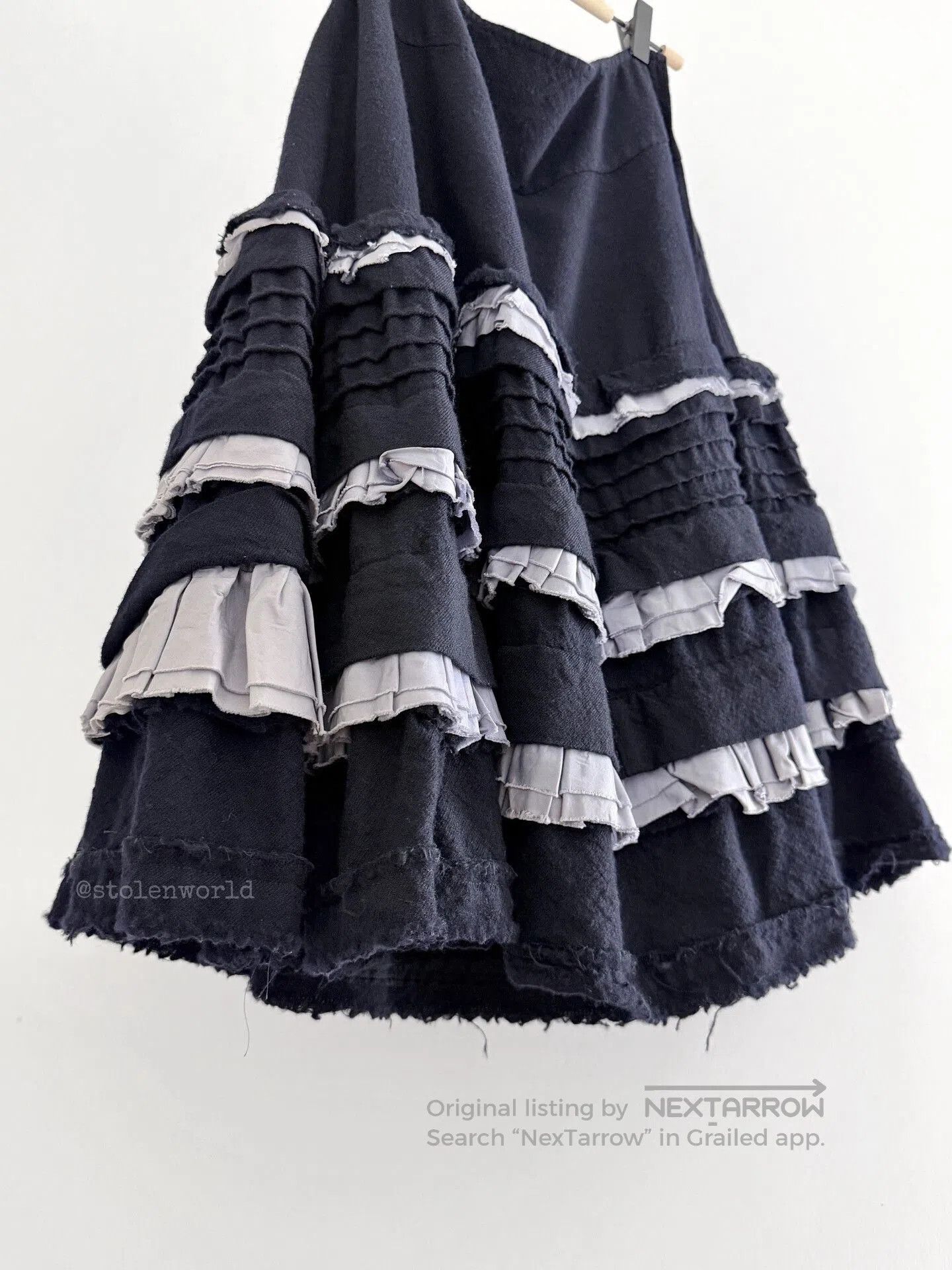 Comme des Garcons comme des garcons ruffled cake skirt. Size 23" - 3 Thumbnail
