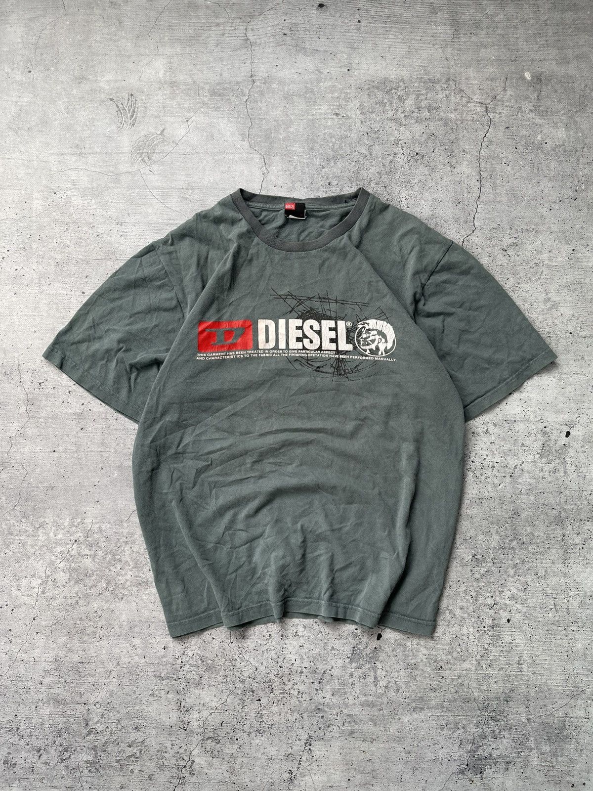 Other Vintage Avant-Garde Diesel Big logo T-Shirt Japan Style Size US XL / EU 56 / 4 - 2 Thumbnail