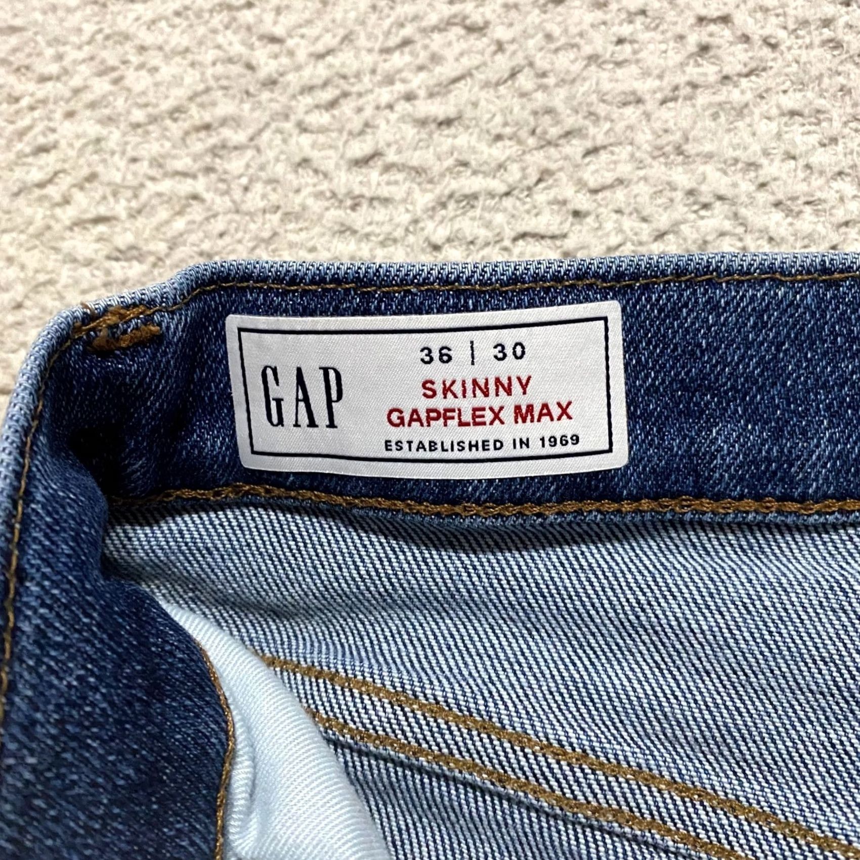 Gap Gap Jeans Men 36x30 Blue Denim Skinny Mid Rise Gapflex Shirt Jeans Mens 90s Vintage No Size US 36 / EU 52 - 3 Thumbnail